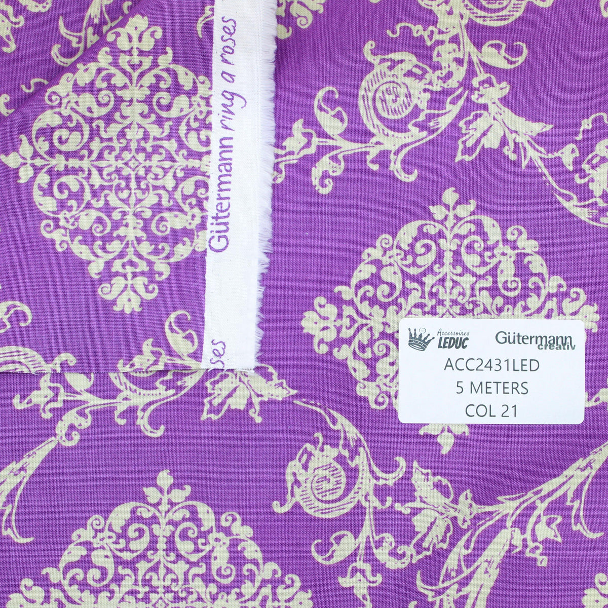 5 Meters GUTERMANN FABRIC 100% COTTON - ACCESSOIRES LEDUC