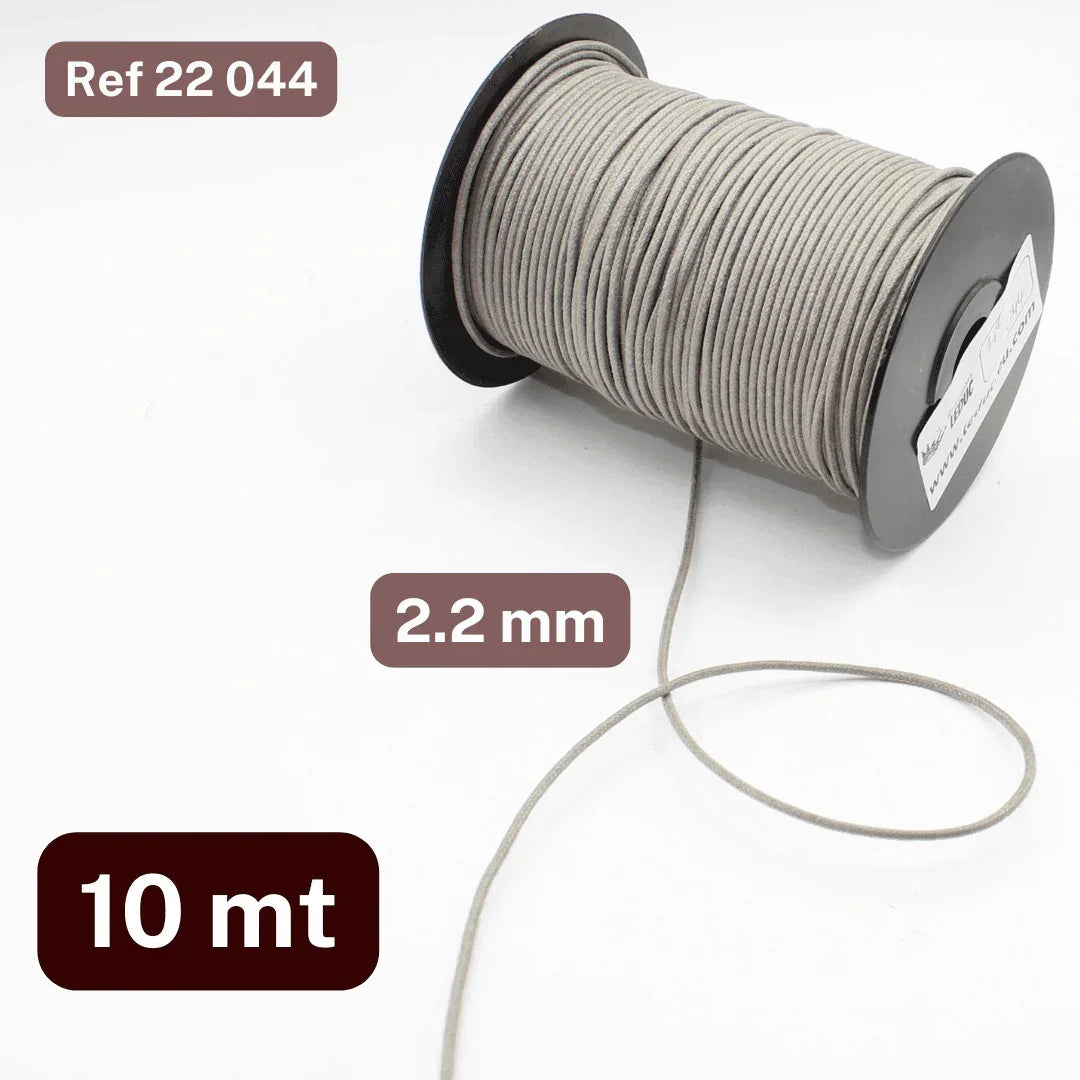 10 meters Waxed Cord 2 or 2.5mm - ACCESSOIRES LEDUC BV