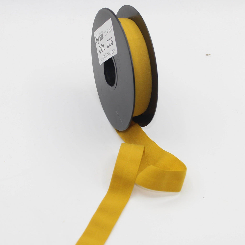 10mt Soft Elastic Bias Binding in Polyester 18mm prefolded #ELA3600 - ACCESSOIRES LEDUC