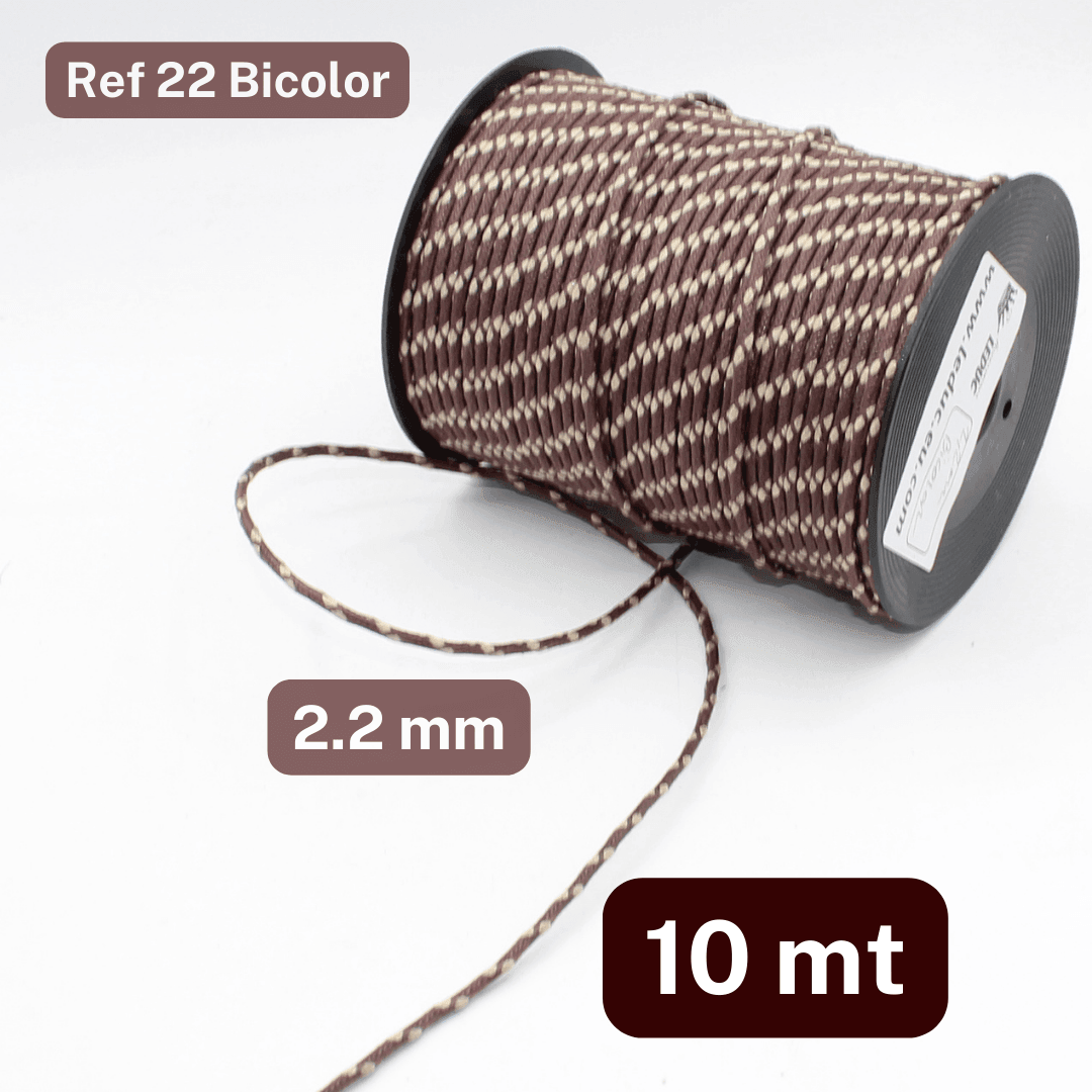 10 meters Waxed Cord 2 or 2.5mm - ACCESSOIRES LEDUC BV
