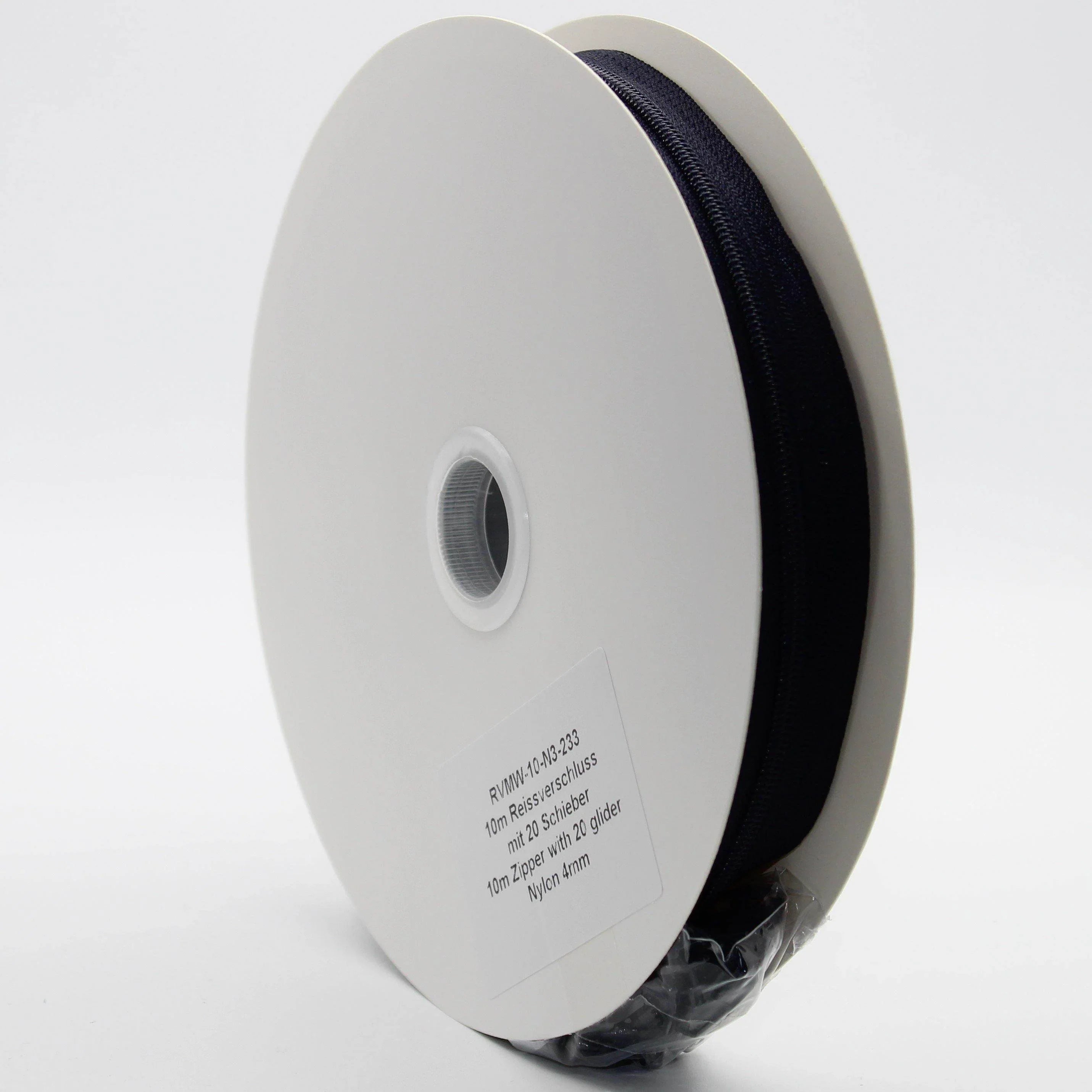 10 METERS Zipper with 20 Gliders - Nylon 4mm - ACCESSOIRES LEDUC BV