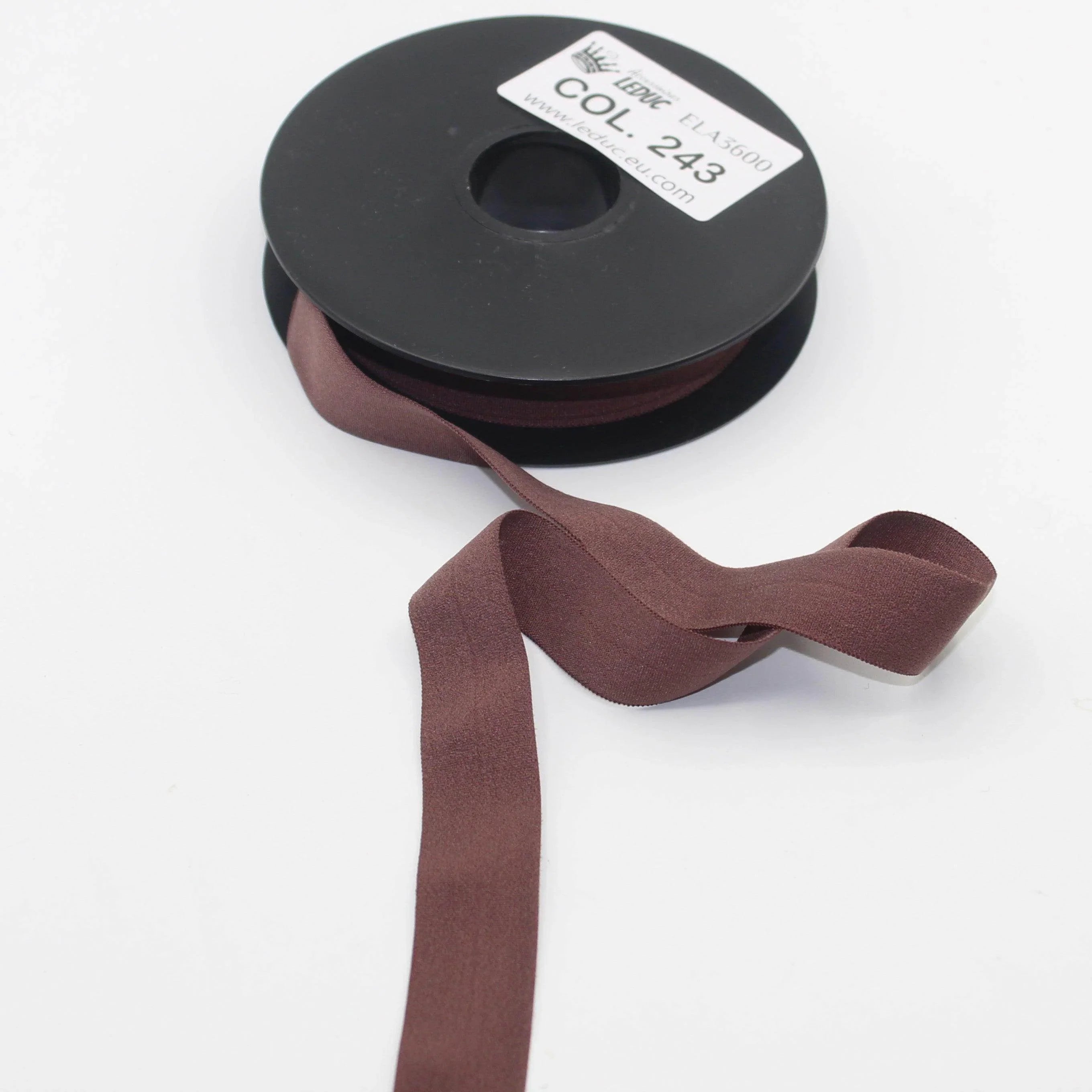 10mt Soft Elastic Bias Binding in Polyester 18mm prefolded #ELA3600 - ACCESSOIRES LEDUC BV