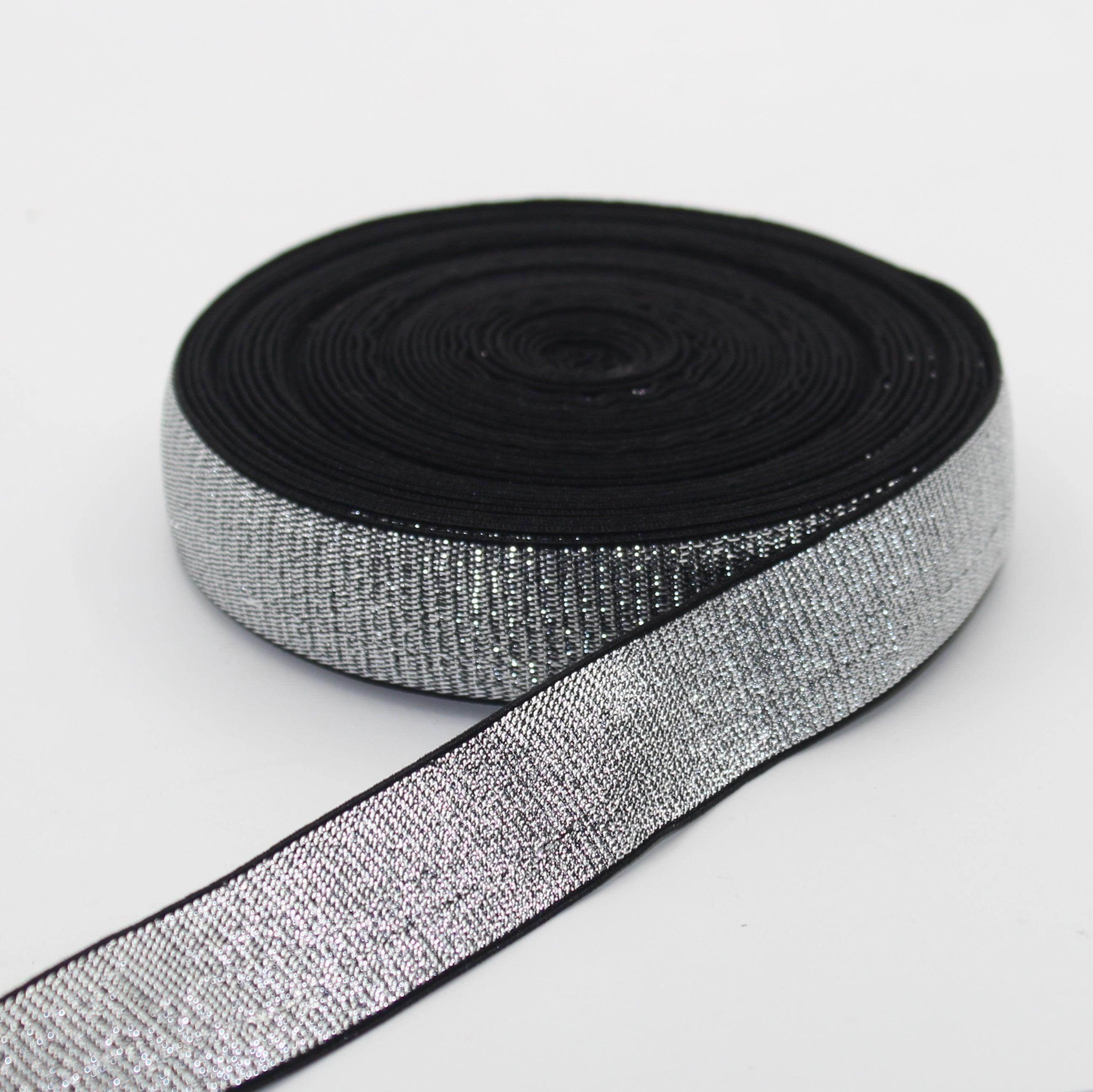 Soft Backing Lurex Elastic 10 20 25 30 or 40mm #ELA1315 - ACCESSOIRES LEDUC BV