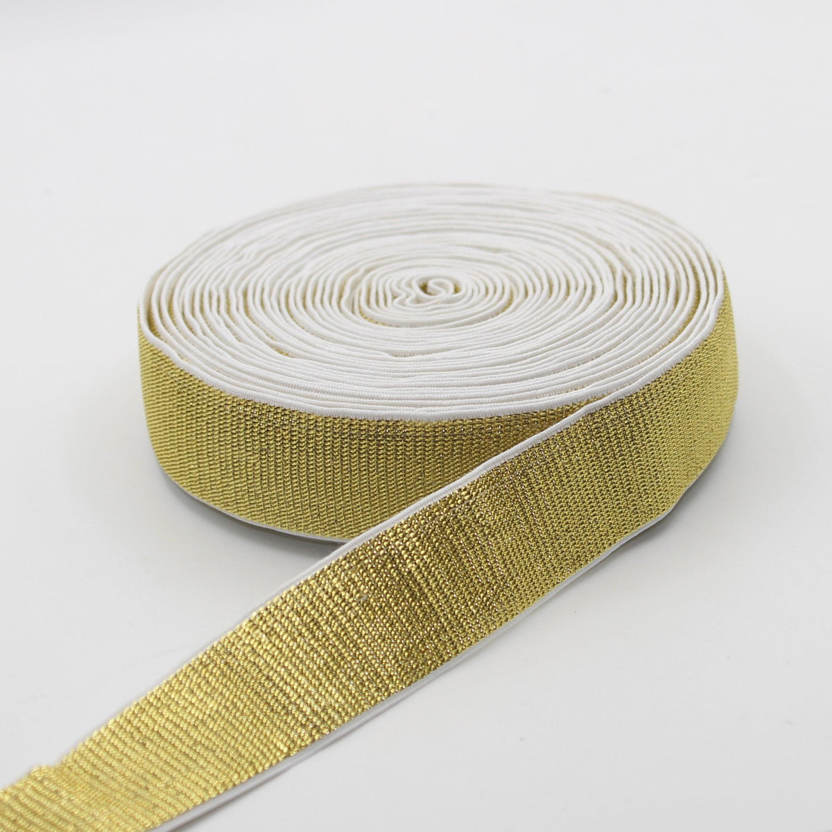 10 meters Soft Backing Lurex Elastic 10 20 25 30 or 40mm #ELA1315 - ACCESSOIRES LEDUC