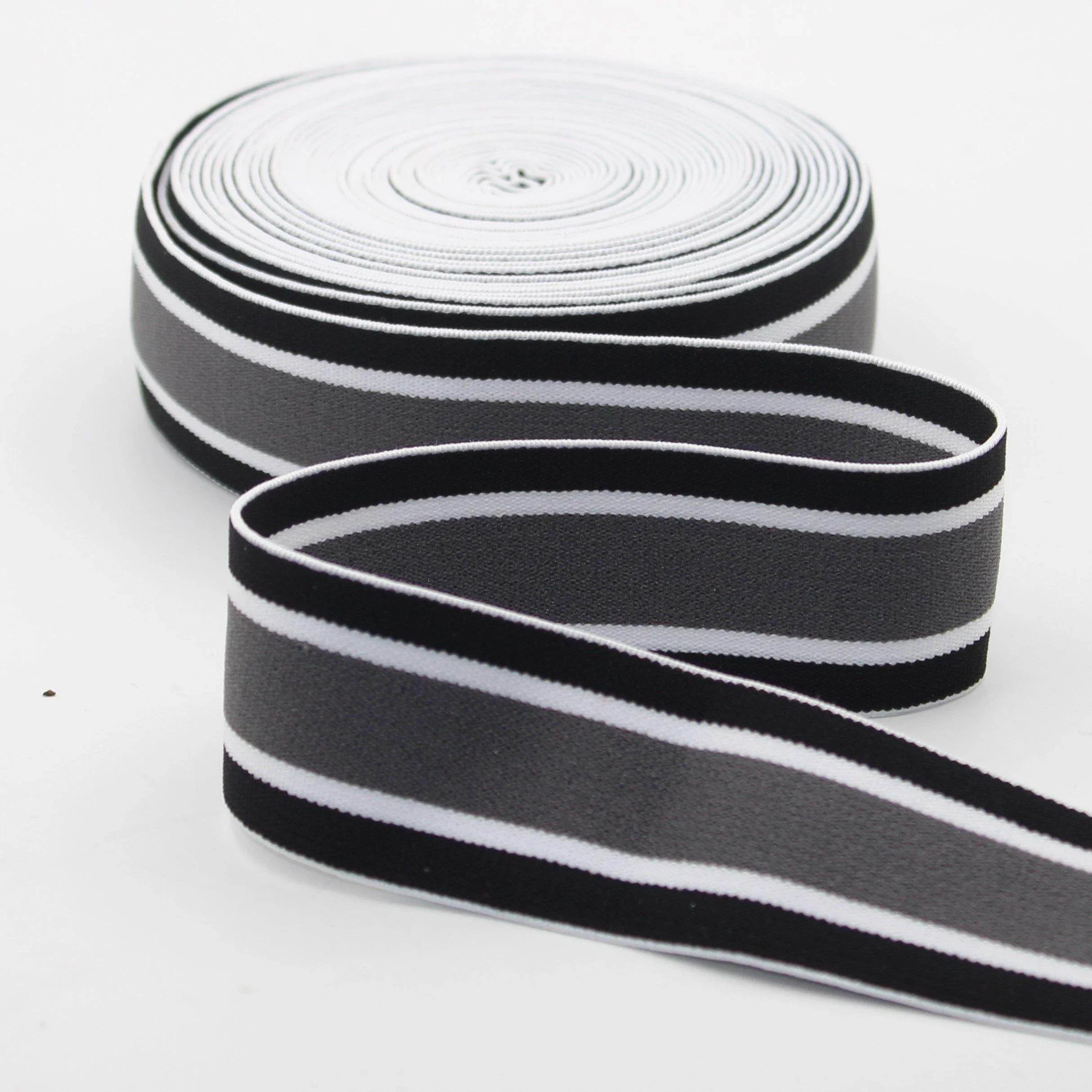 5 meters 40mm 5 Stripes Elastic #ELA1305 - ACCESSOIRES LEDUC BV