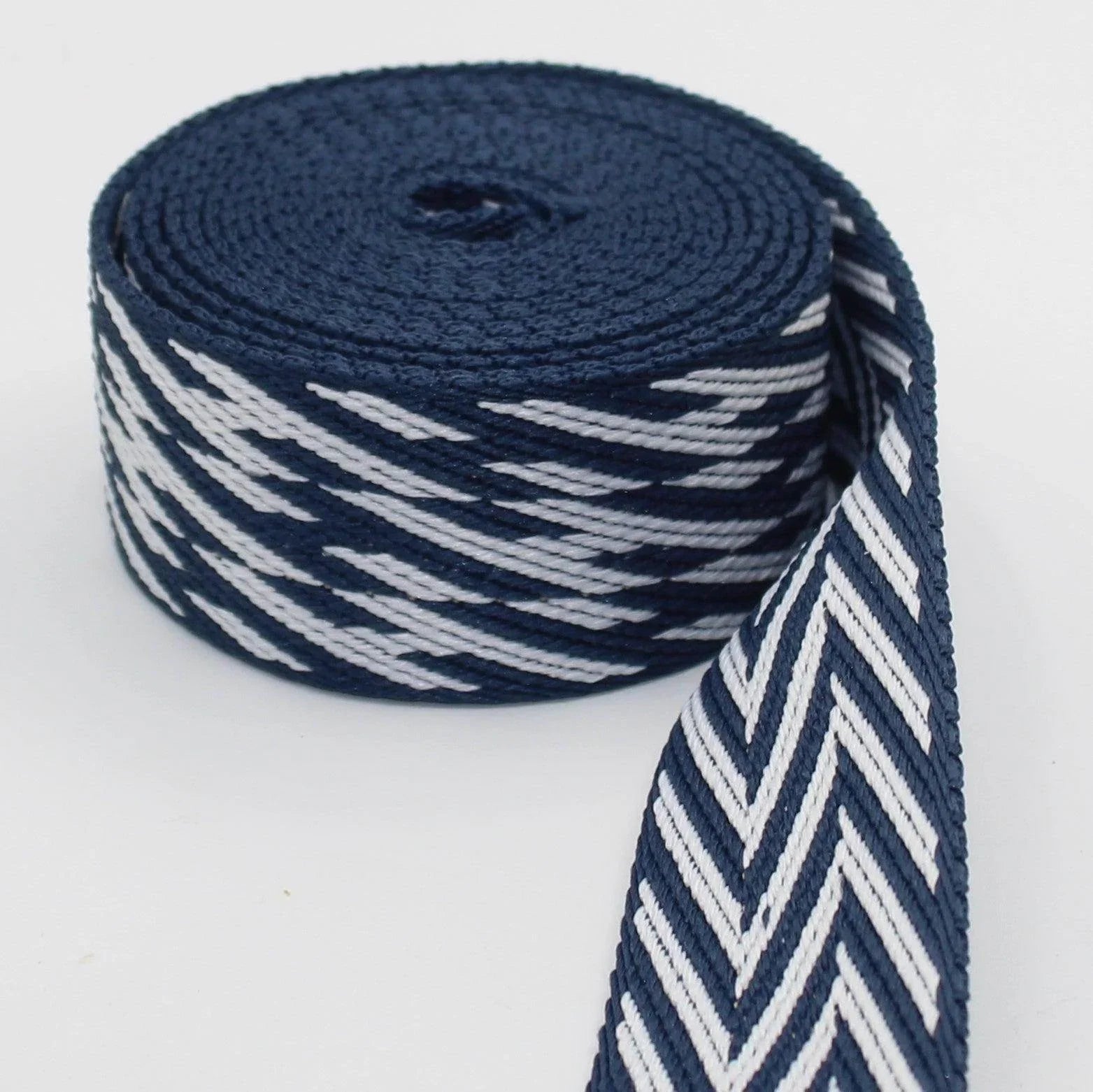 5 meters Zig Zag / Thunder Webbing 38mm #RUB3514 - ACCESSOIRES LEDUC BV