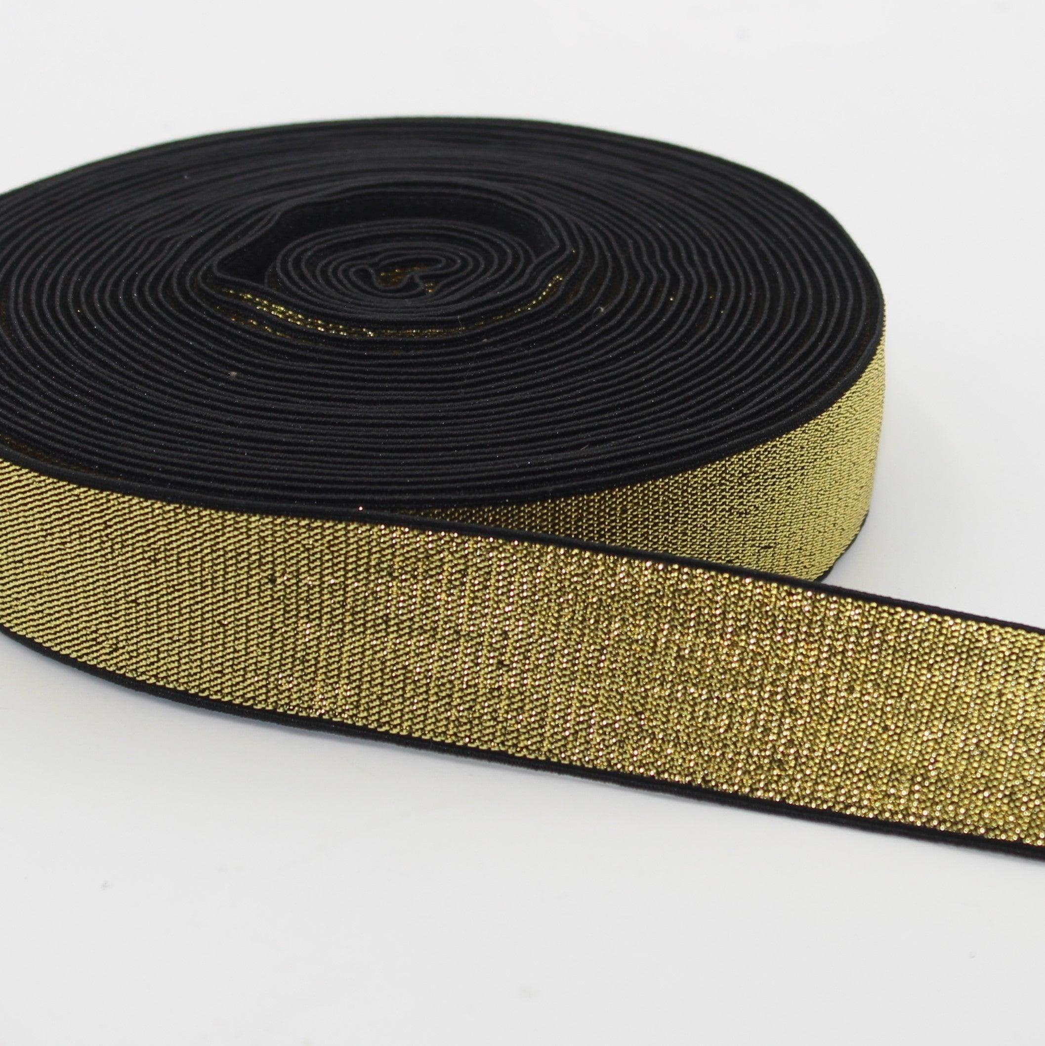 Soft Backing Lurex Elastic 10 20 25 30 or 40mm #ELA1315 - ACCESSOIRES LEDUC BV