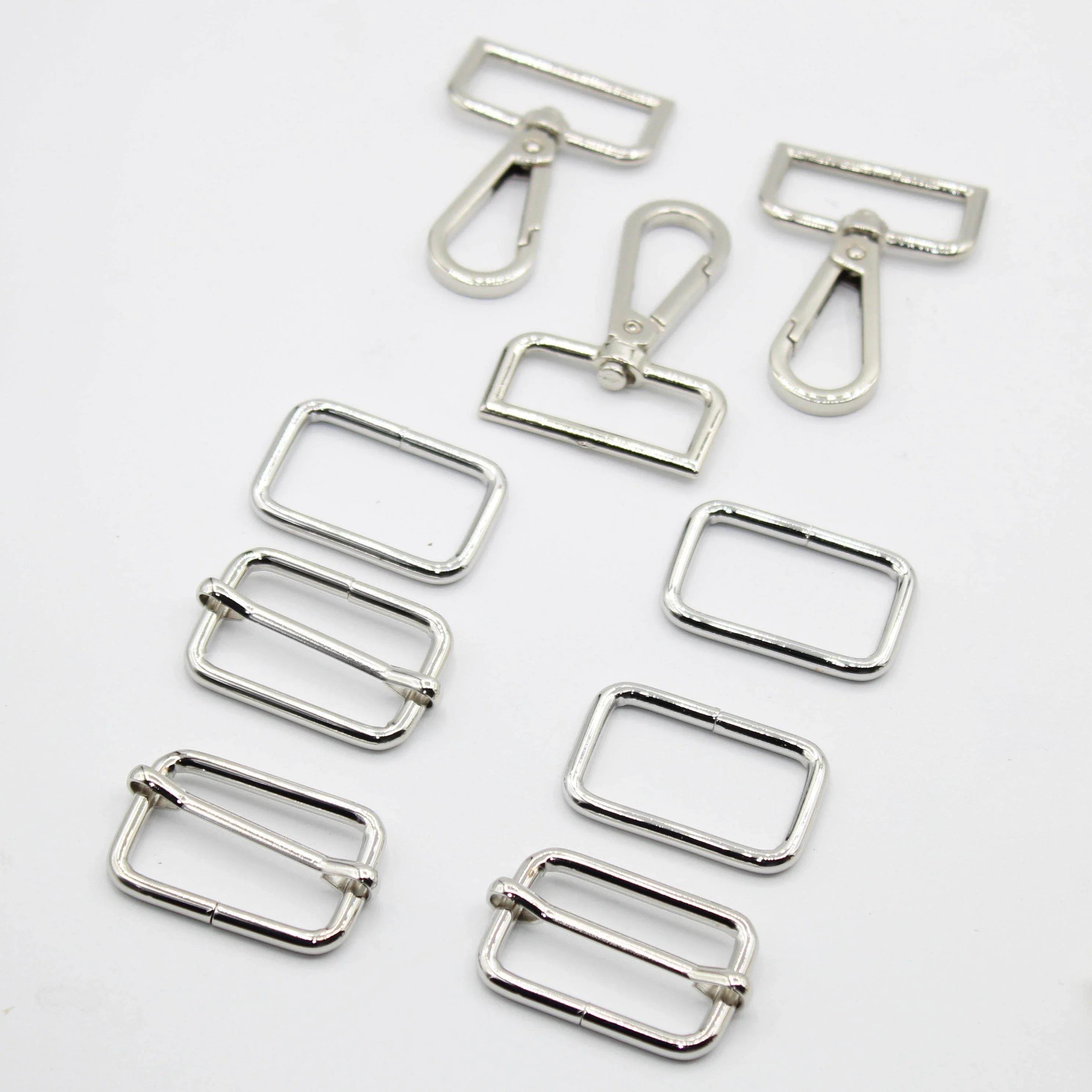 3 Buckles / Lobsters / D-Rings 30 / 40 or 50mm - Gold Silver Oldbrass Mat Black or Gunmetal - ACCESSOIRES LEDUC BV