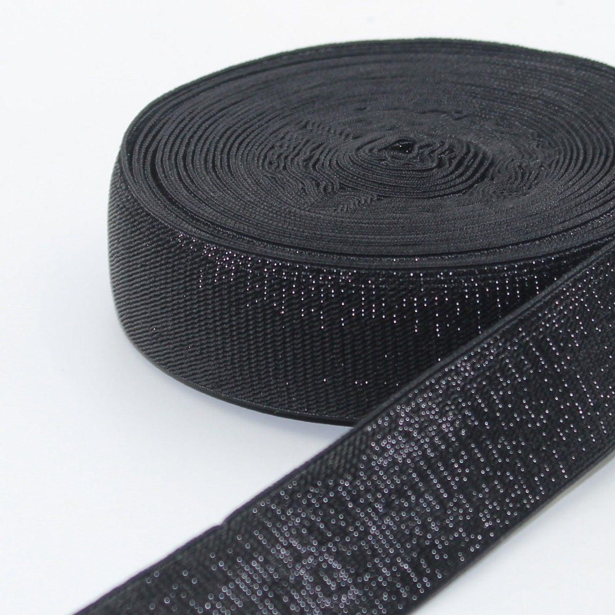 10 meters Soft Backing Lurex Elastic 10 20 25 30 or 40mm #ELA1315 - ACCESSOIRES LEDUC BV