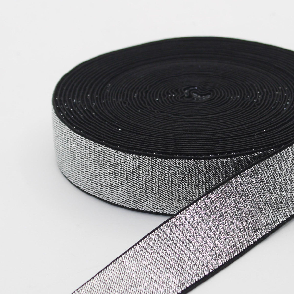 10 meters Soft Backing Lurex Elastic 10 20 25 30 or 40mm #ELA1315 - ACCESSOIRES LEDUC