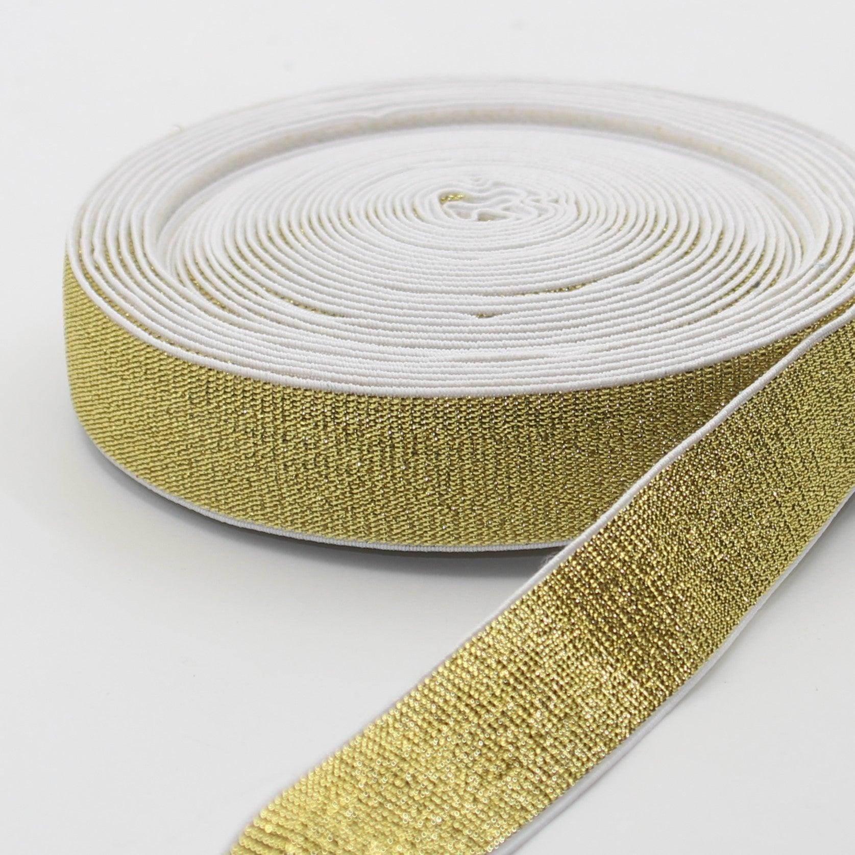 Soft Backing Lurex Elastic 10 20 25 30 or 40mm #ELA1315 - ACCESSOIRES LEDUC BV