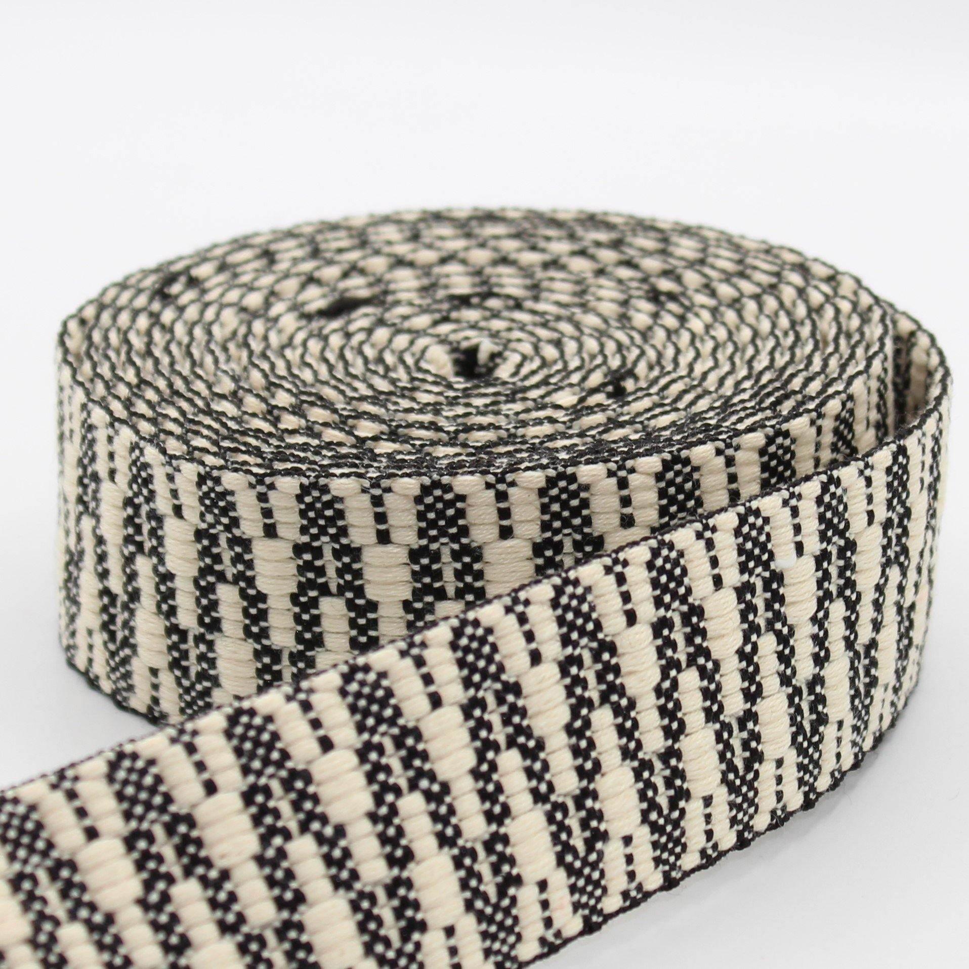 5 meters Ethnic Zig Zag Webbing 38mm #RUB1936 - ACCESSOIRES LEDUC BV
