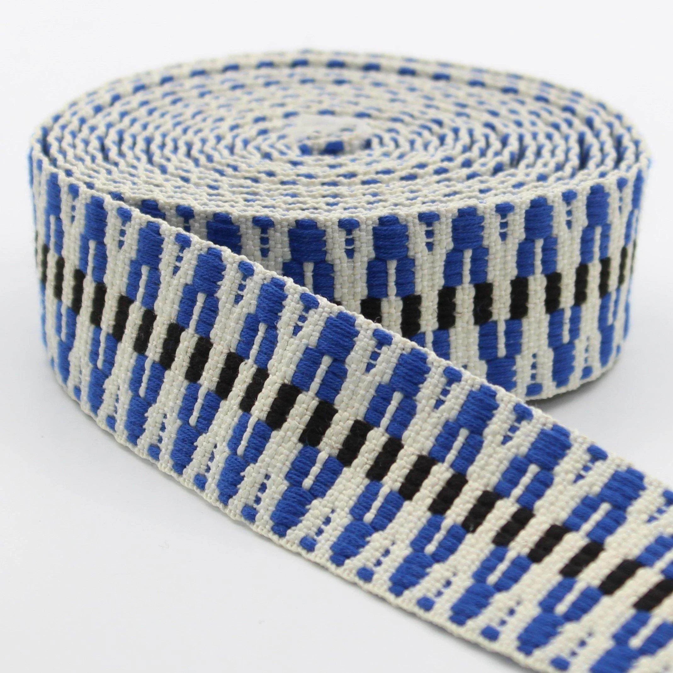 5 meters Ethnic Zig Zag Webbing 38mm #RUB1936 - ACCESSOIRES LEDUC BV