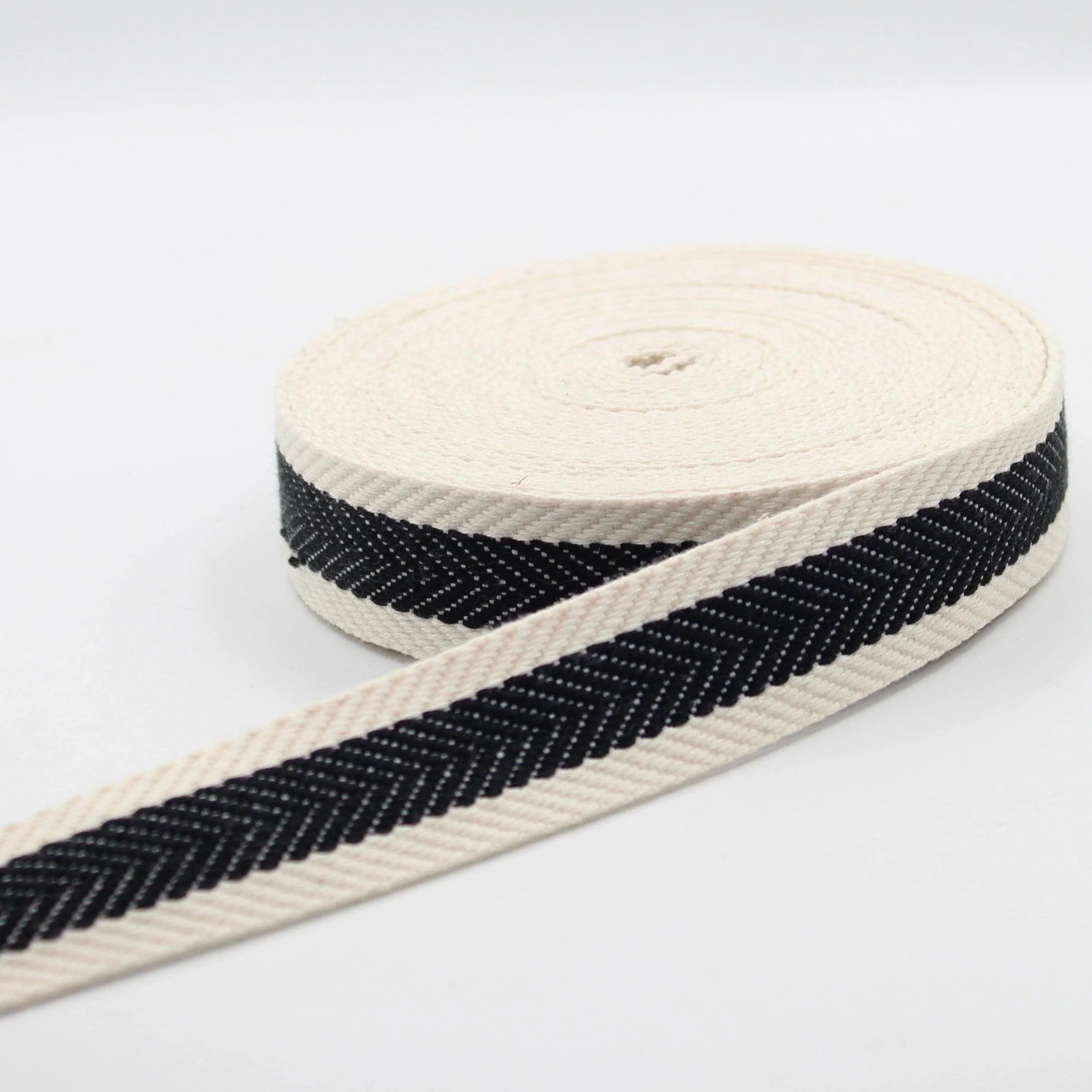 5 meters 30mm Herringbones Striped Webbing #RUB1986 - ACCESSOIRES LEDUC BV