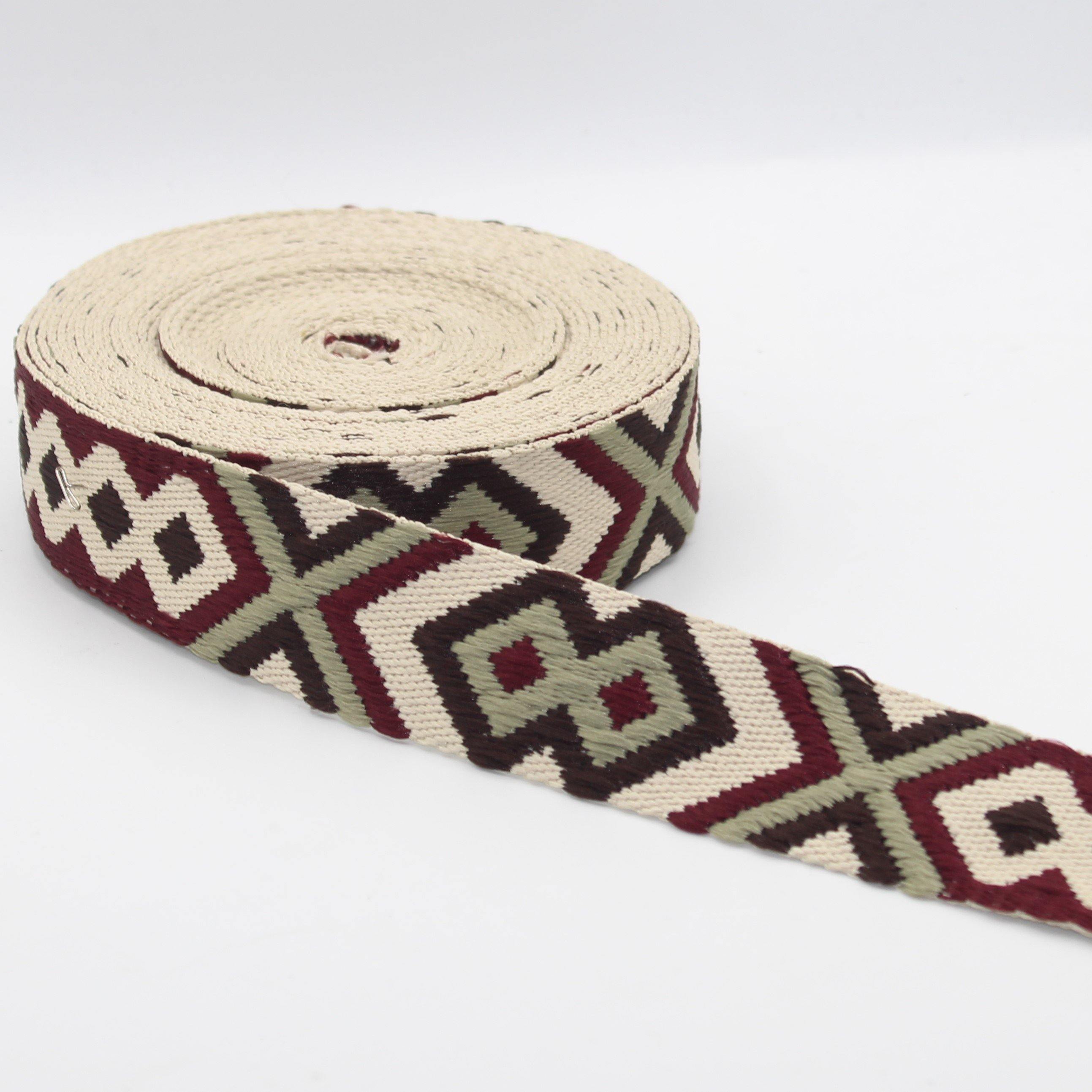 5 meters Thick Ethnic Webbing 38mm #RUB1974 - ACCESSOIRES LEDUC