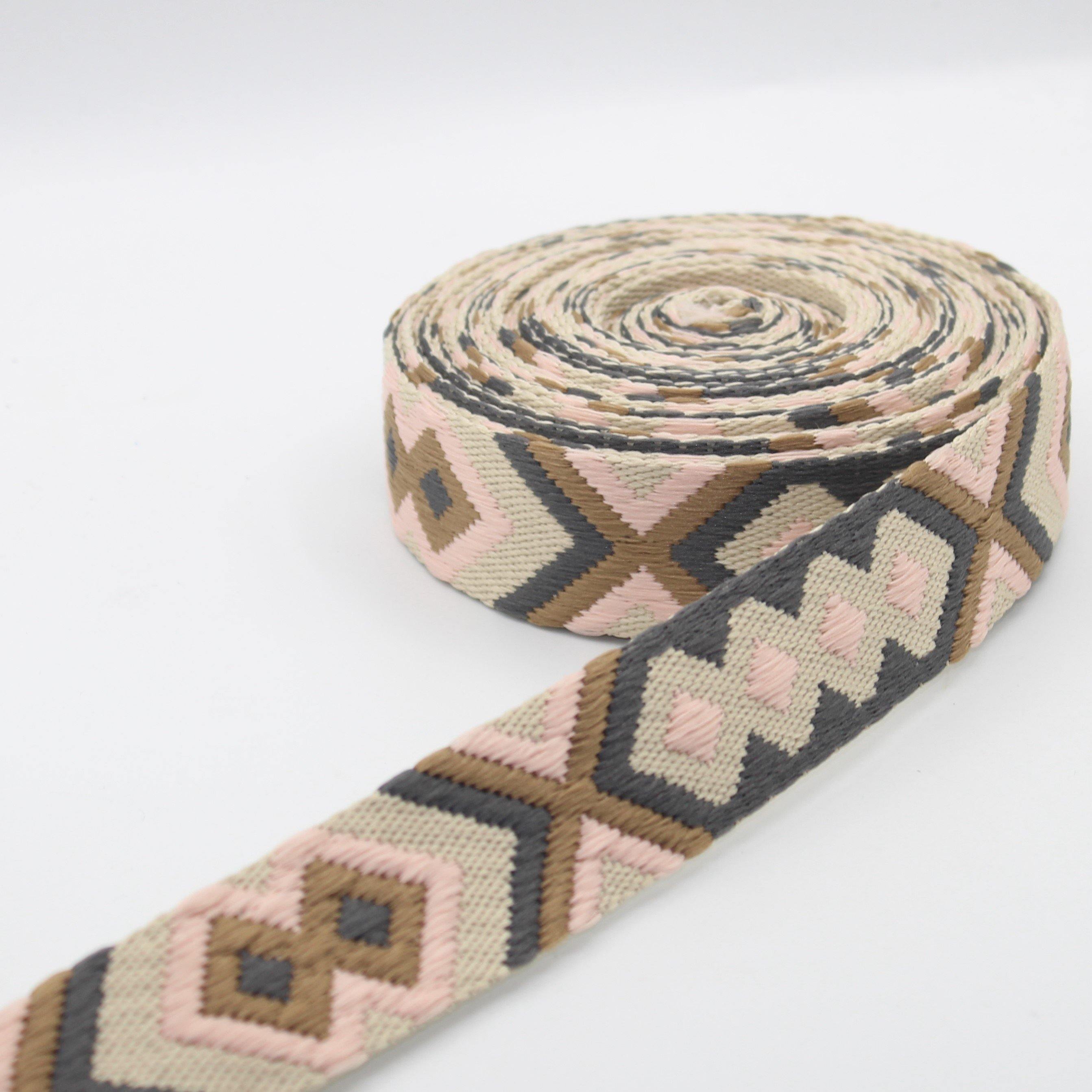 5 meters Thick Ethnic Webbing 38mm #RUB1974 - ACCESSOIRES LEDUC