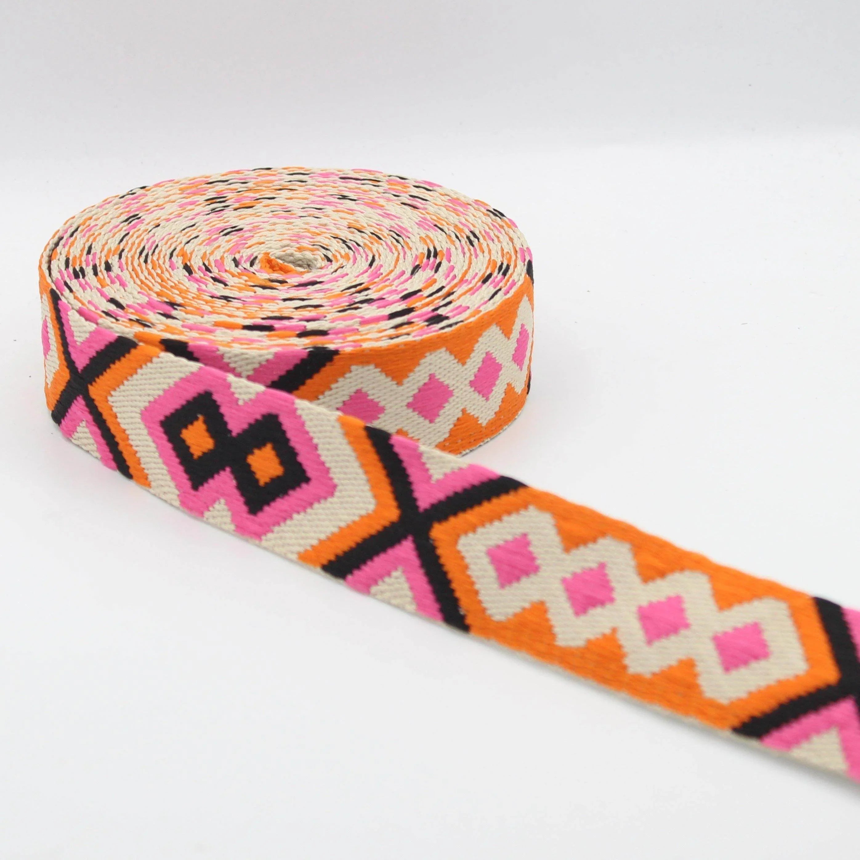 5 meters Thick Ethnic Webbing 38mm #RUB1974 - ACCESSOIRES LEDUC BV