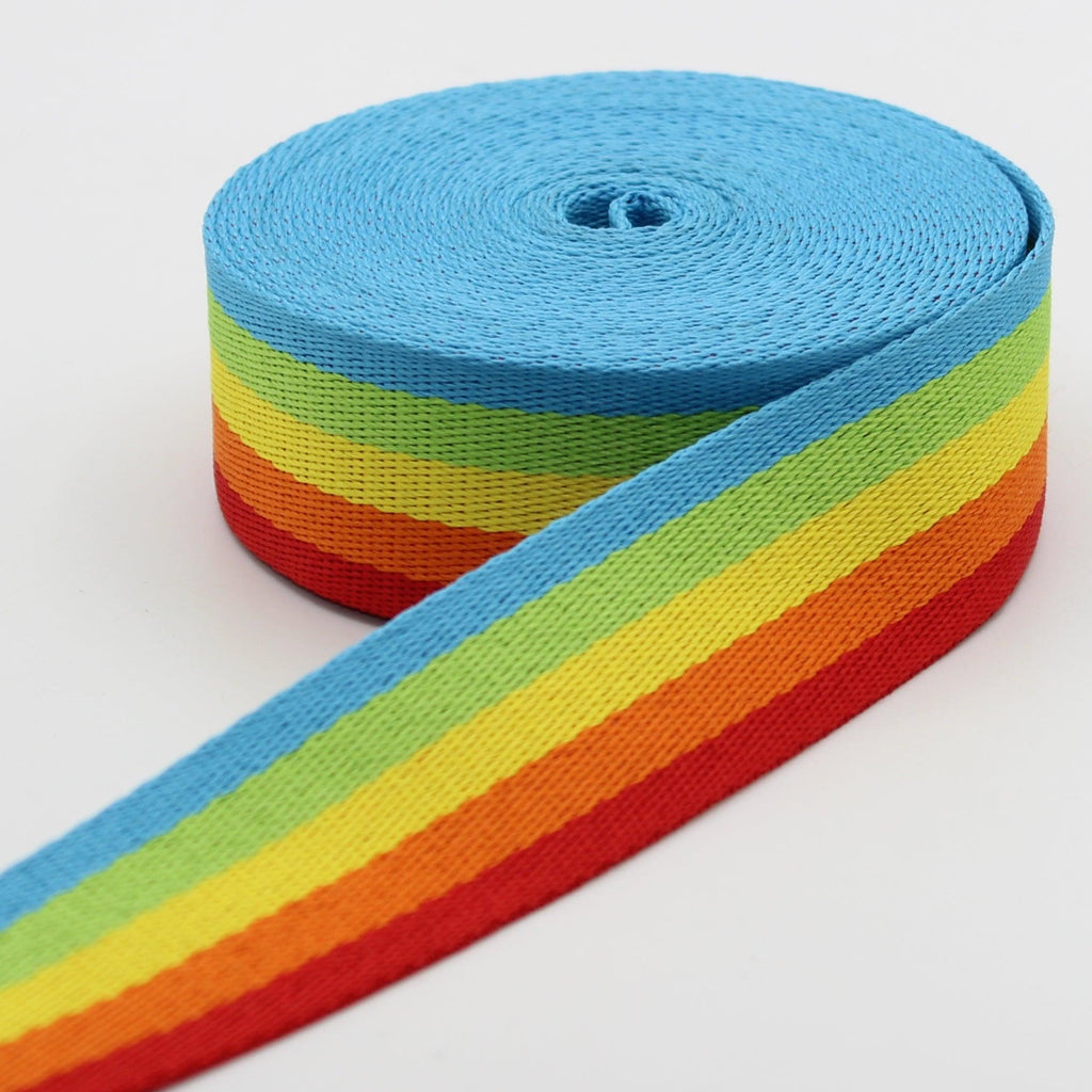 5 meters 4cm Colourful Polyester Webbing #RUB1981 - ACCESSOIRES LEDUC