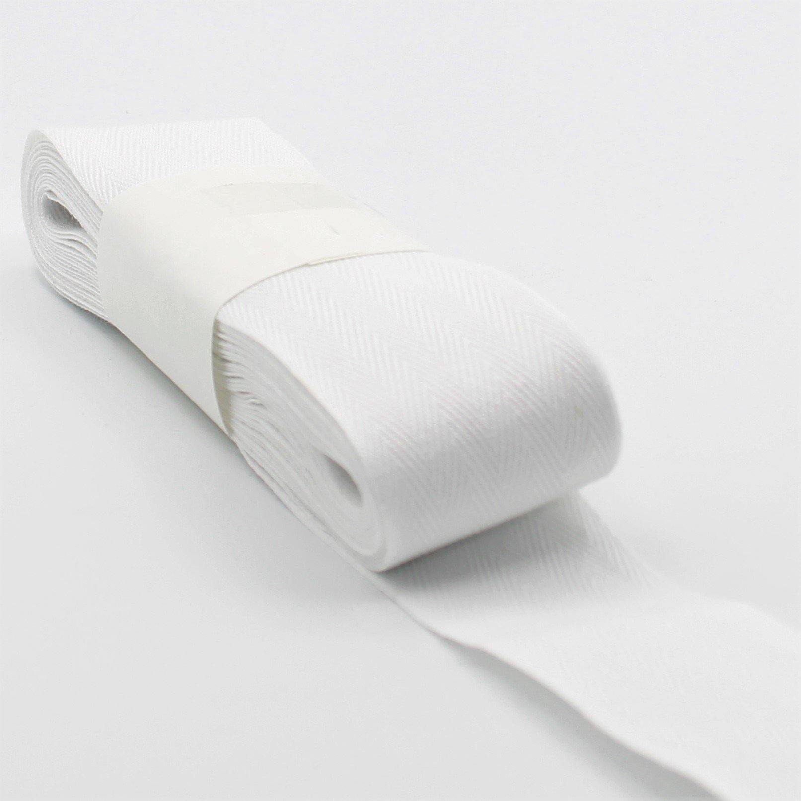 5 Meters Herringbone Tape 100% Cotton White Black or Ecru - ACCESSOIRES LEDUC