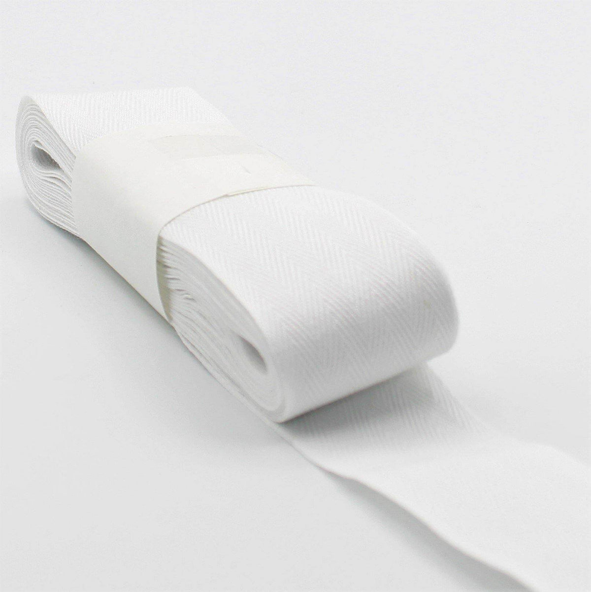 5 Meters Herringbone Tape 100% Cotton White Black or Ecru - ACCESSOIRES LEDUC BV