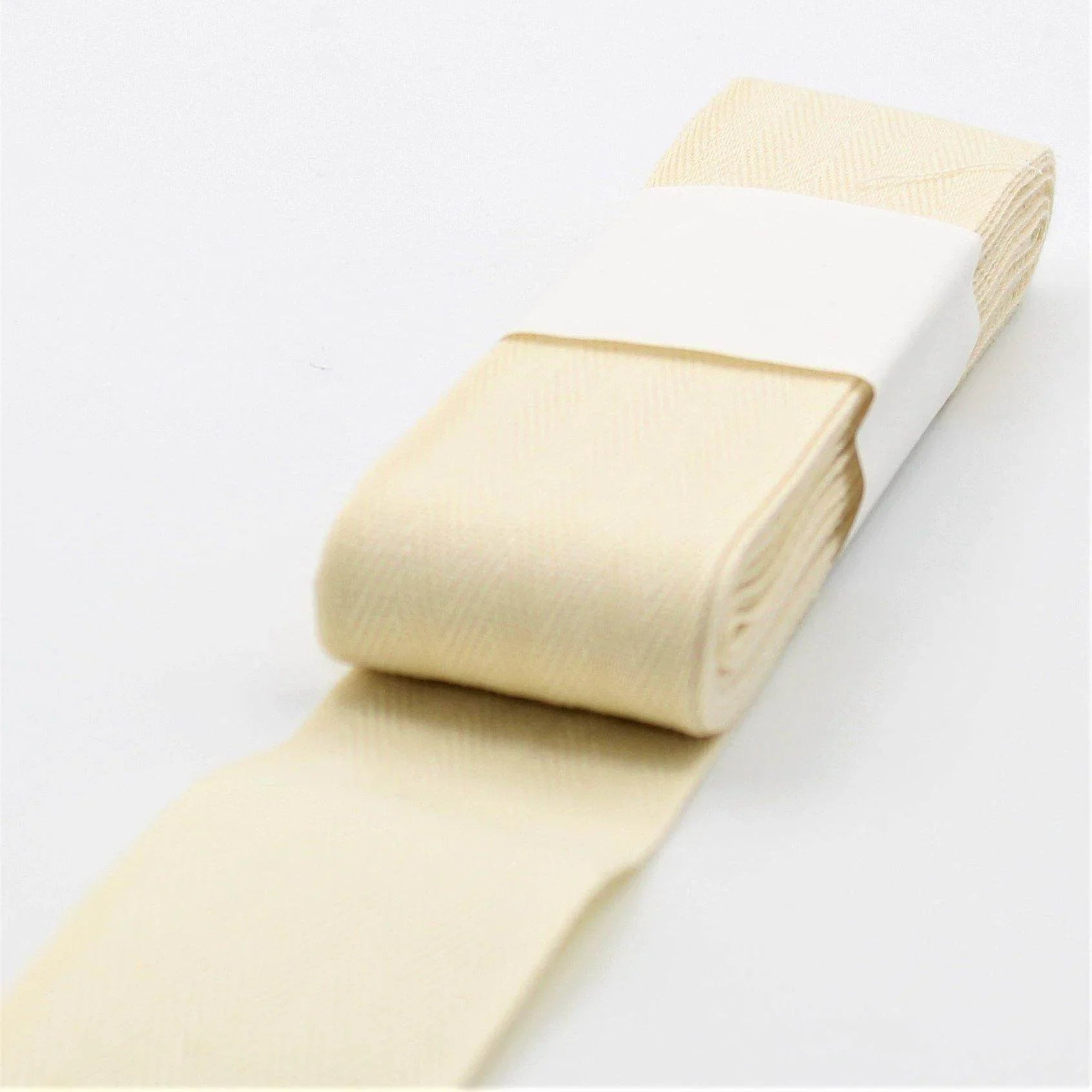 5 Meters Herringbone Tape 100% Cotton White Black or Ecru - ACCESSOIRES LEDUC BV