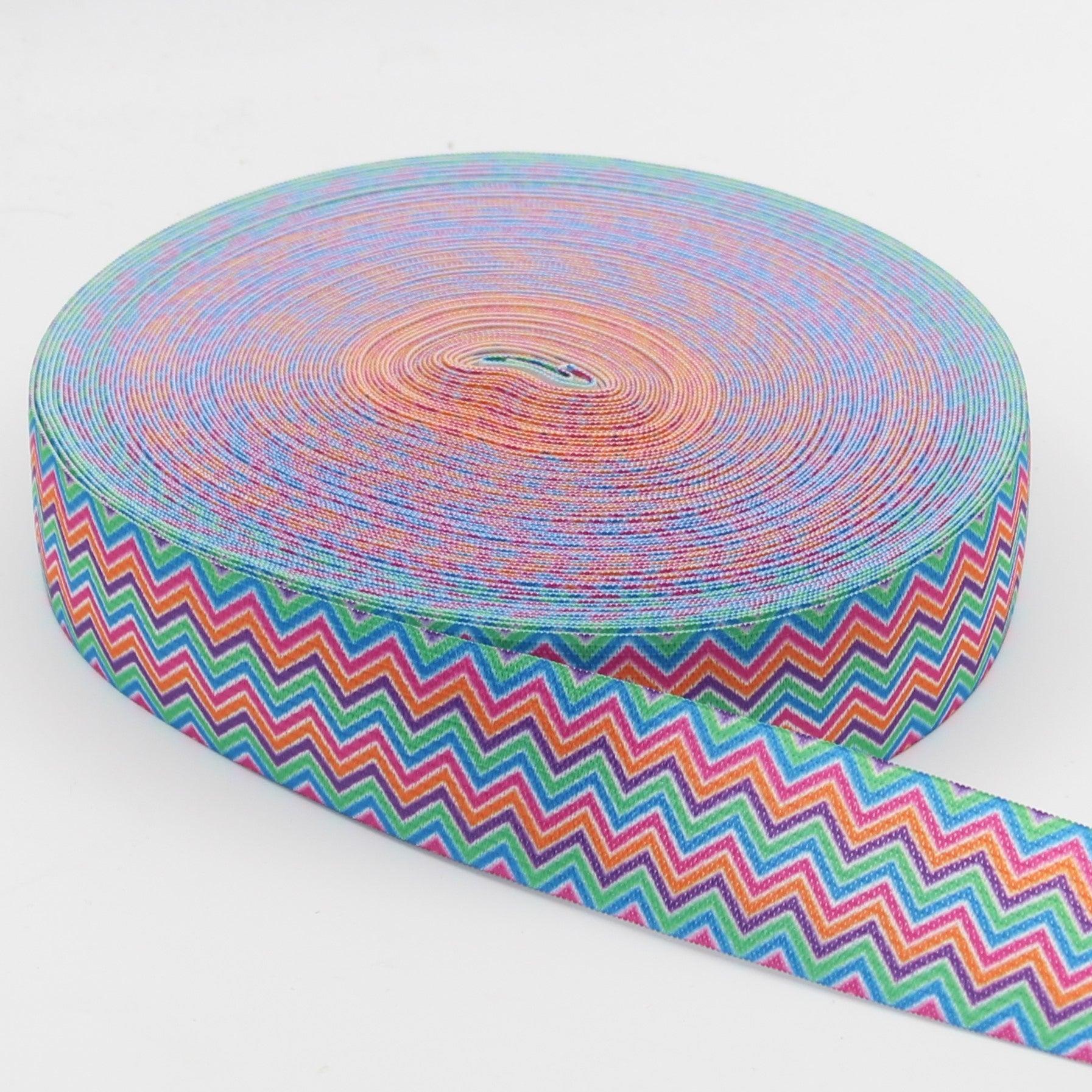 20 meters Printed Elastic 15 25 or 40mm #ELA3520 - ACCESSOIRES LEDUC BV