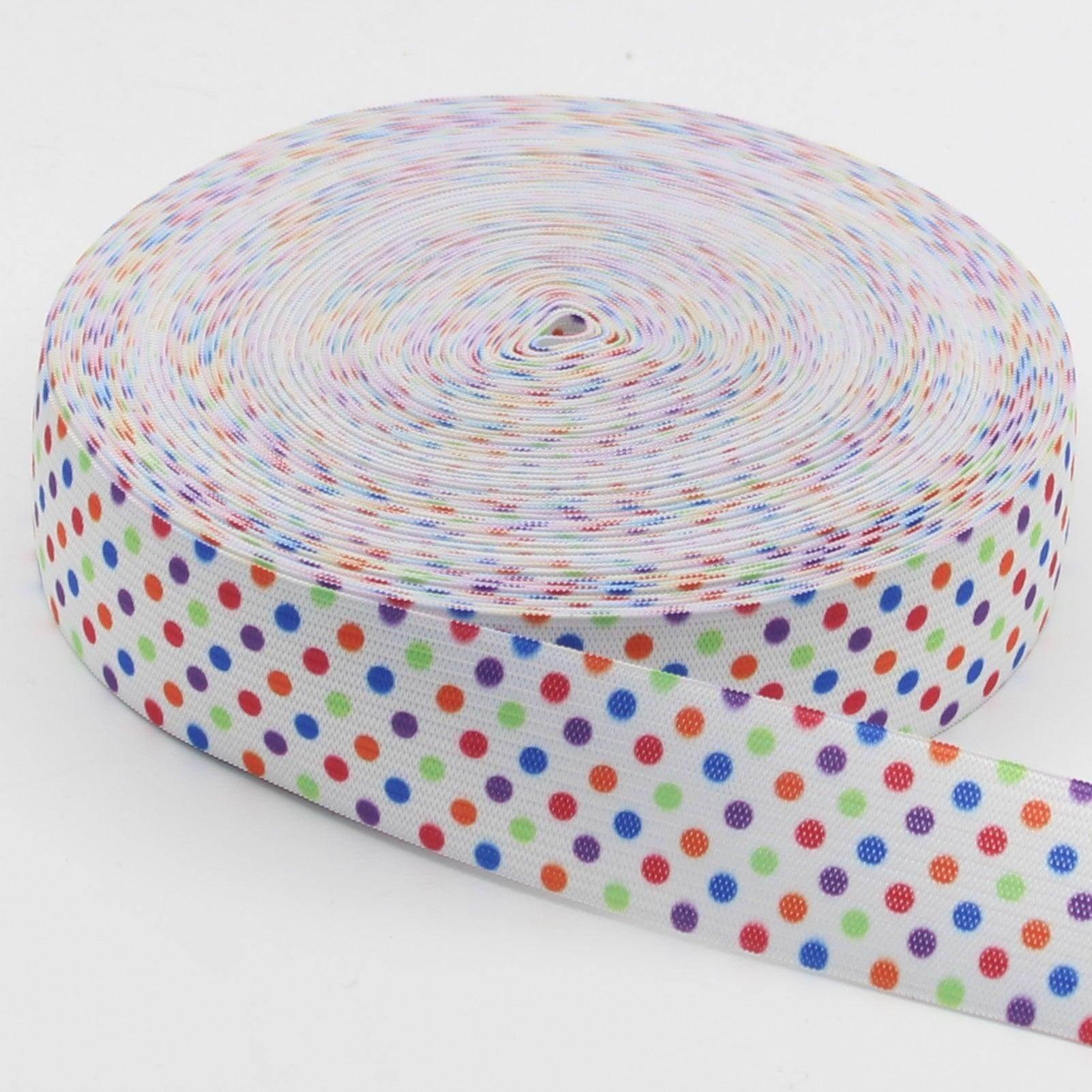 20 meters Printed Elastic 15 25 or 40mm #ELA3520 - ACCESSOIRES LEDUC BV