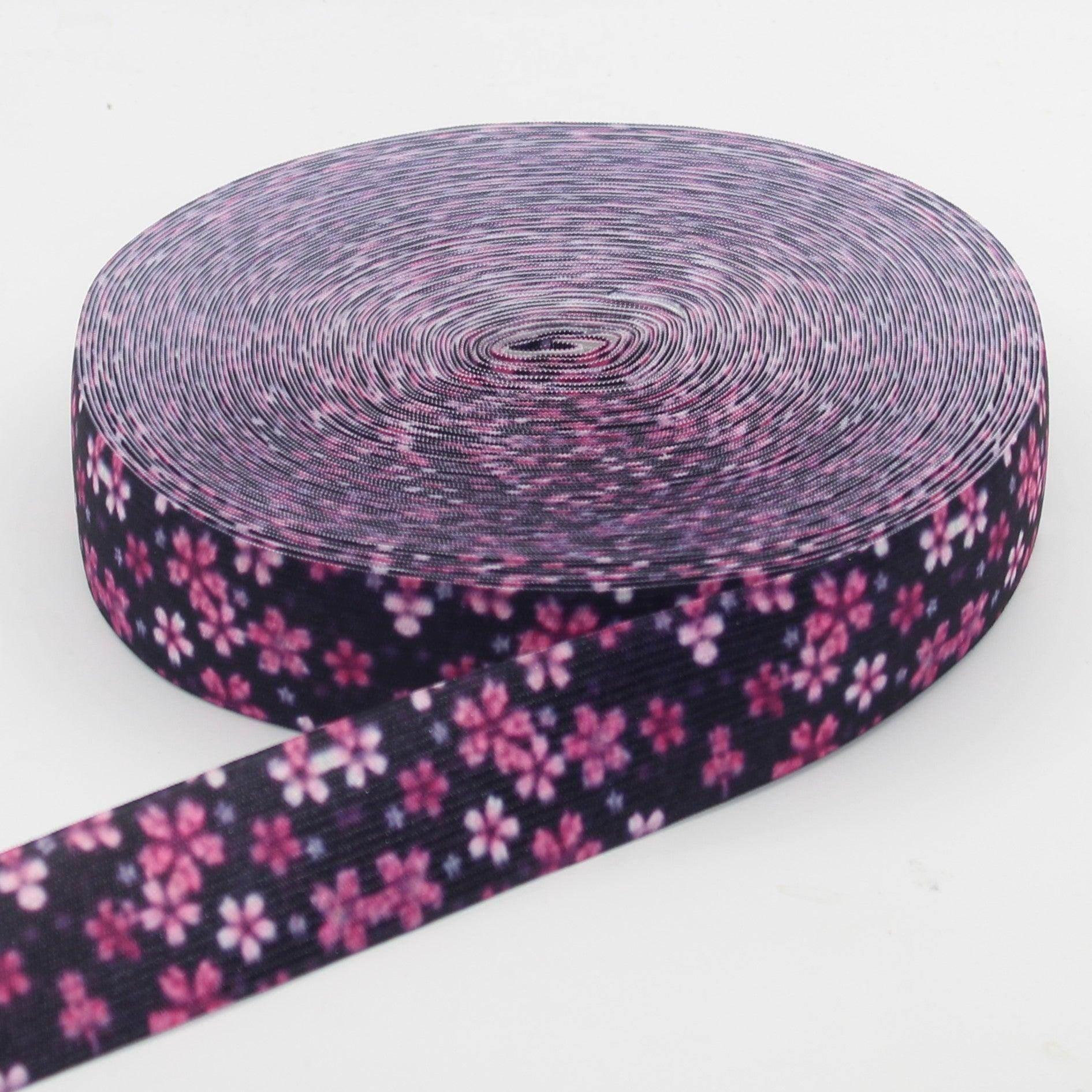 20 meters Printed Elastic 15 25 or 40mm #ELA3520 - ACCESSOIRES LEDUC BV