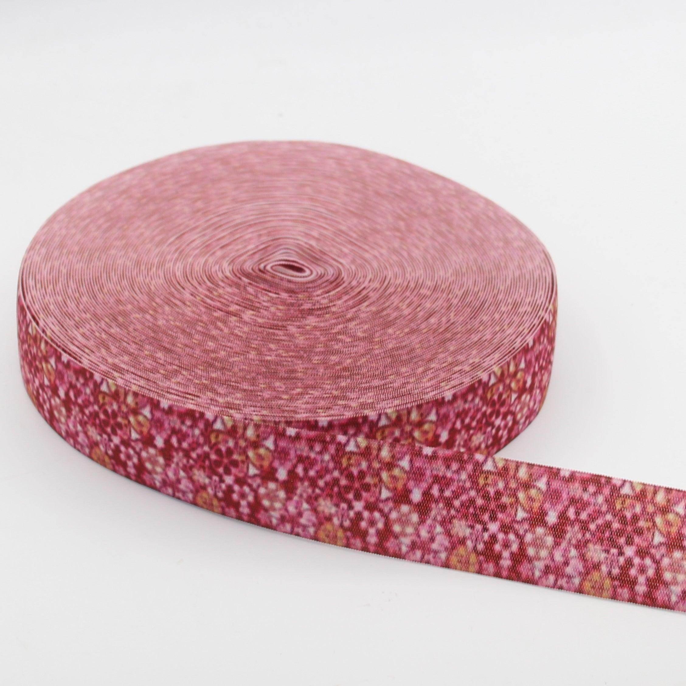 20 meters Printed Elastic 15 25 or 40mm #ELA3520 - ACCESSOIRES LEDUC BV