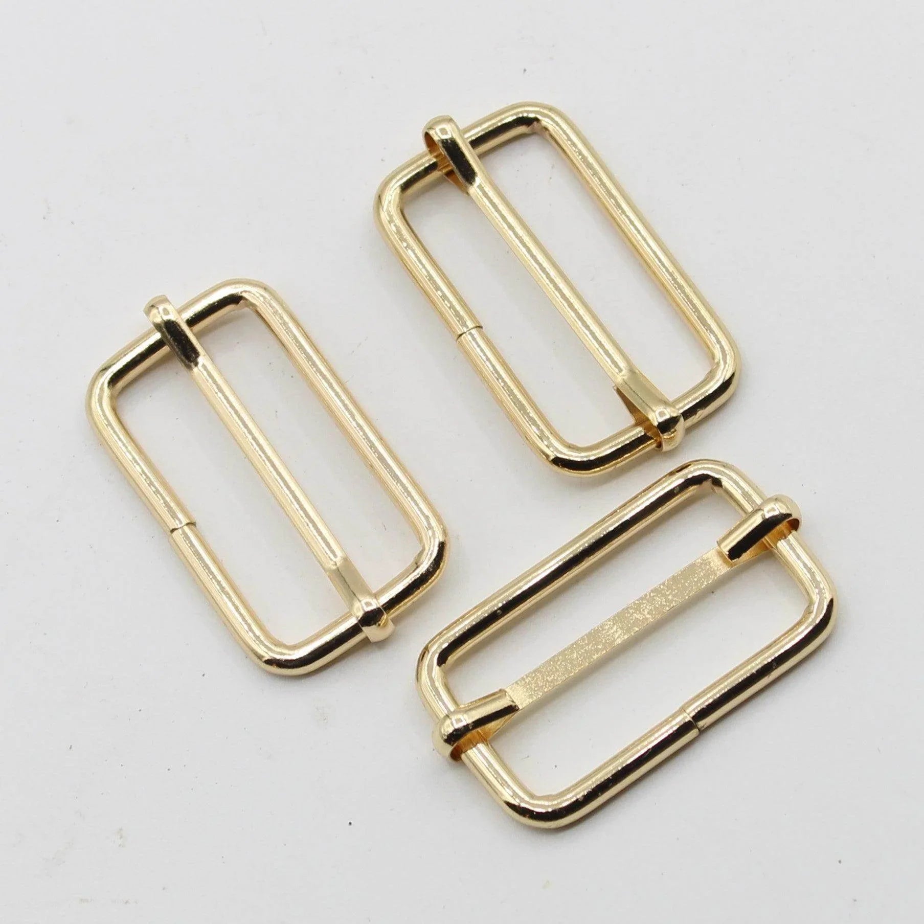 3 Buckles / Lobsters / D-Rings 30 / 40 or 50mm - Gold Silver Oldbrass Mat Black or Gunmetal - ACCESSOIRES LEDUC BV