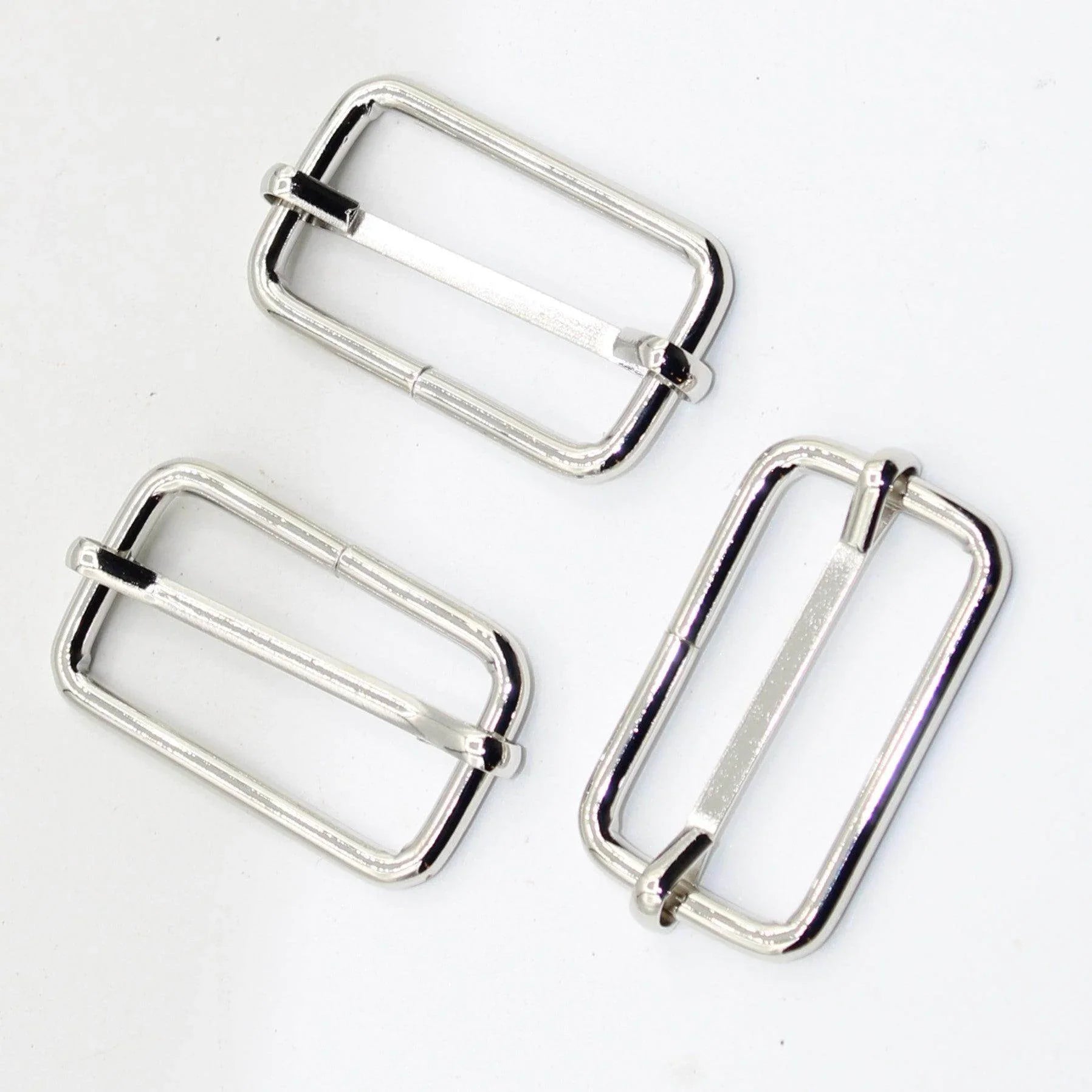 3 Buckles / Lobsters / D-Rings 30 / 40 or 50mm - Gold Silver Oldbrass Mat Black or Gunmetal - ACCESSOIRES LEDUC BV