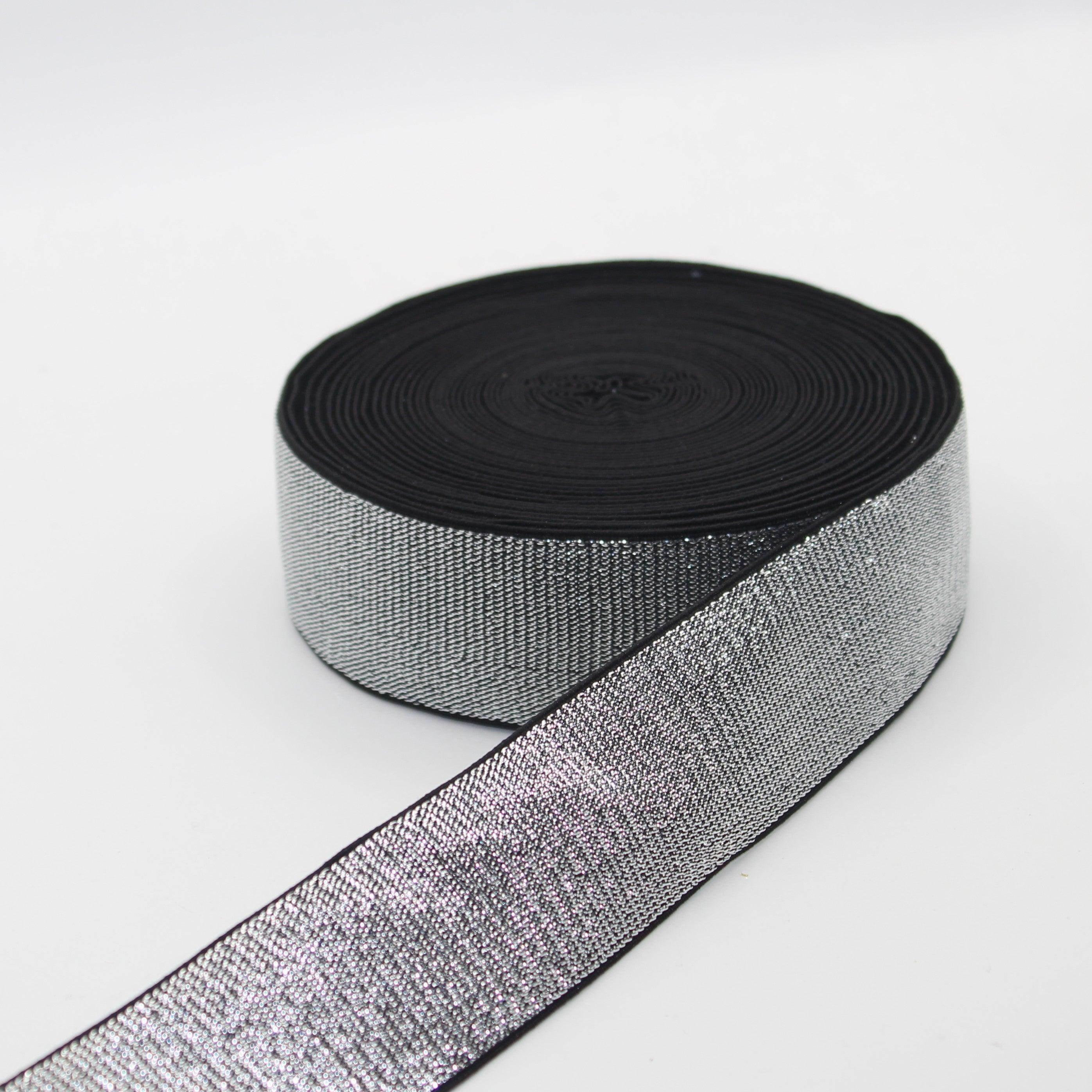 Soft Backing Lurex Elastic 10 20 25 30 or 40mm #ELA1315 - ACCESSOIRES LEDUC BV