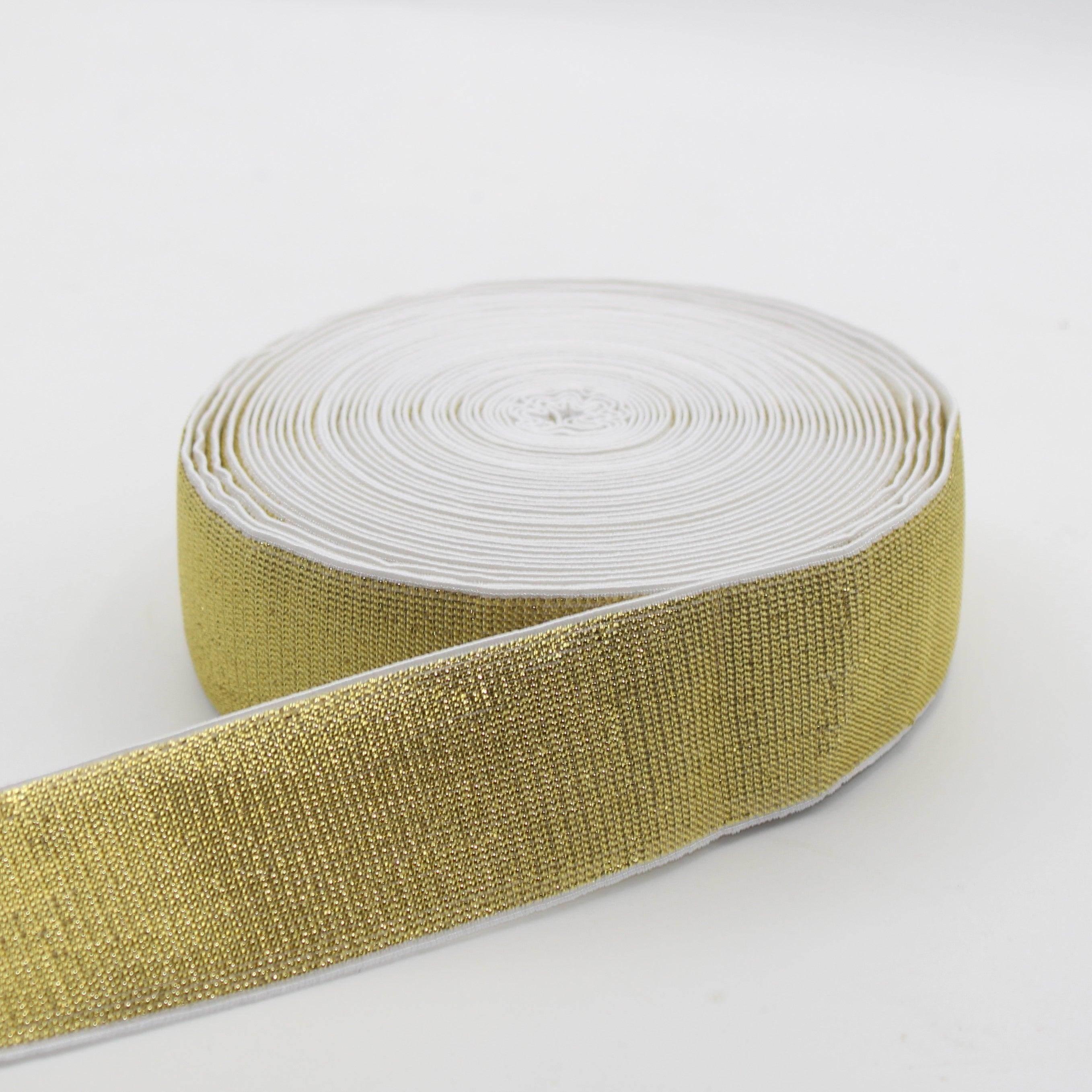 Soft Backing Lurex Elastic 10 20 25 30 or 40mm #ELA1315 - ACCESSOIRES LEDUC BV