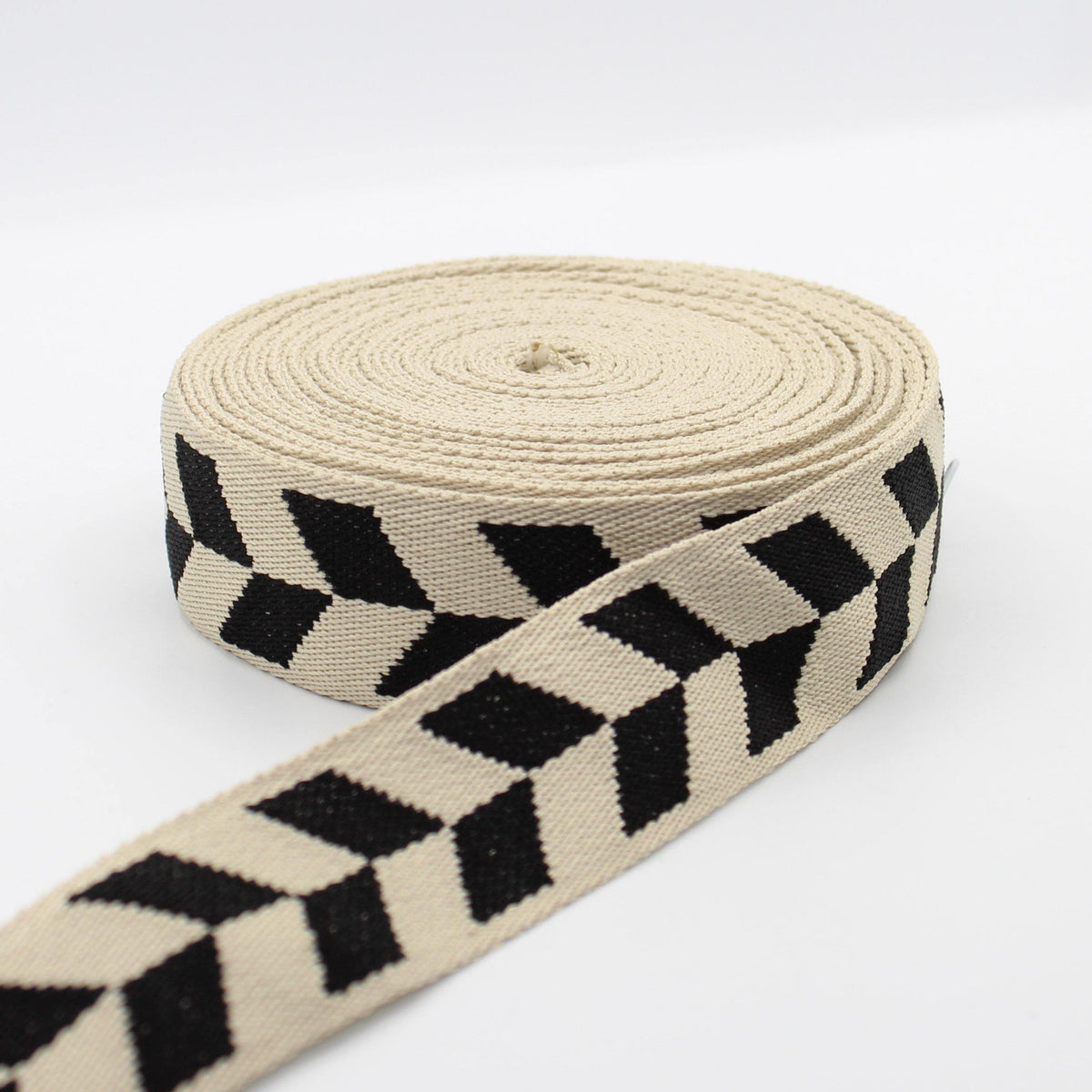 5 Meters 38mm Parallelepiped Webbing #RUB1946 - ACCESSOIRES LEDUC BV