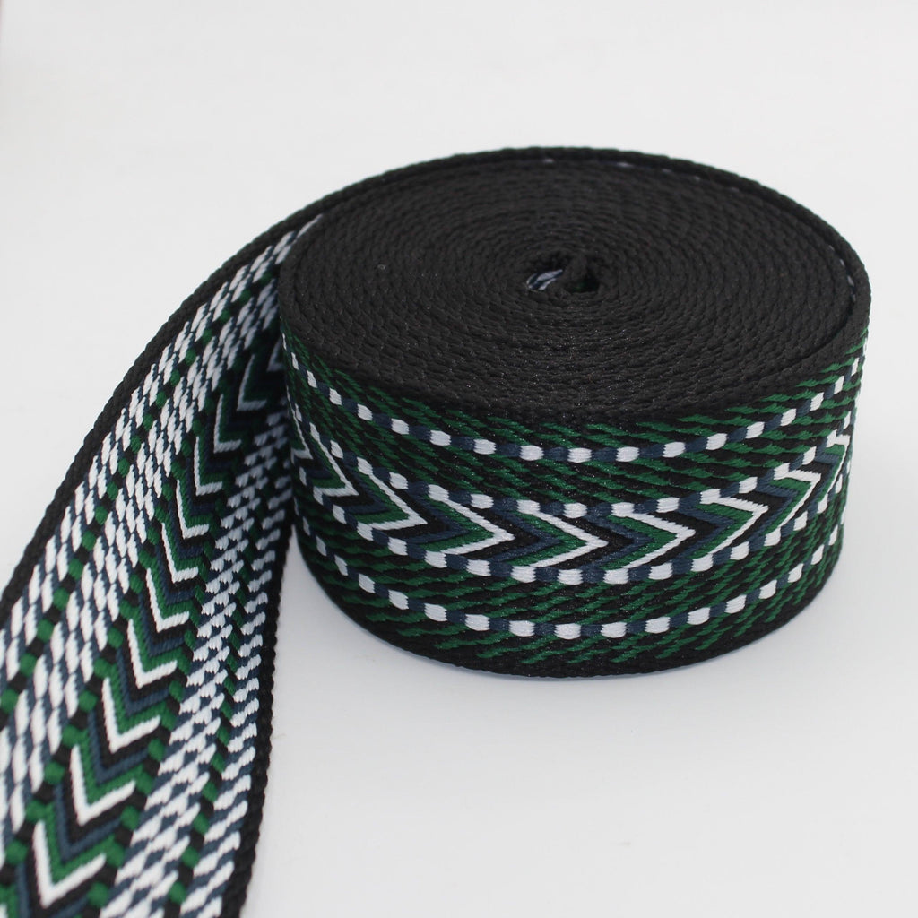5 meters Colored Webbing with Arrows 50mm #RUB3517 - ACCESSOIRES LEDUC