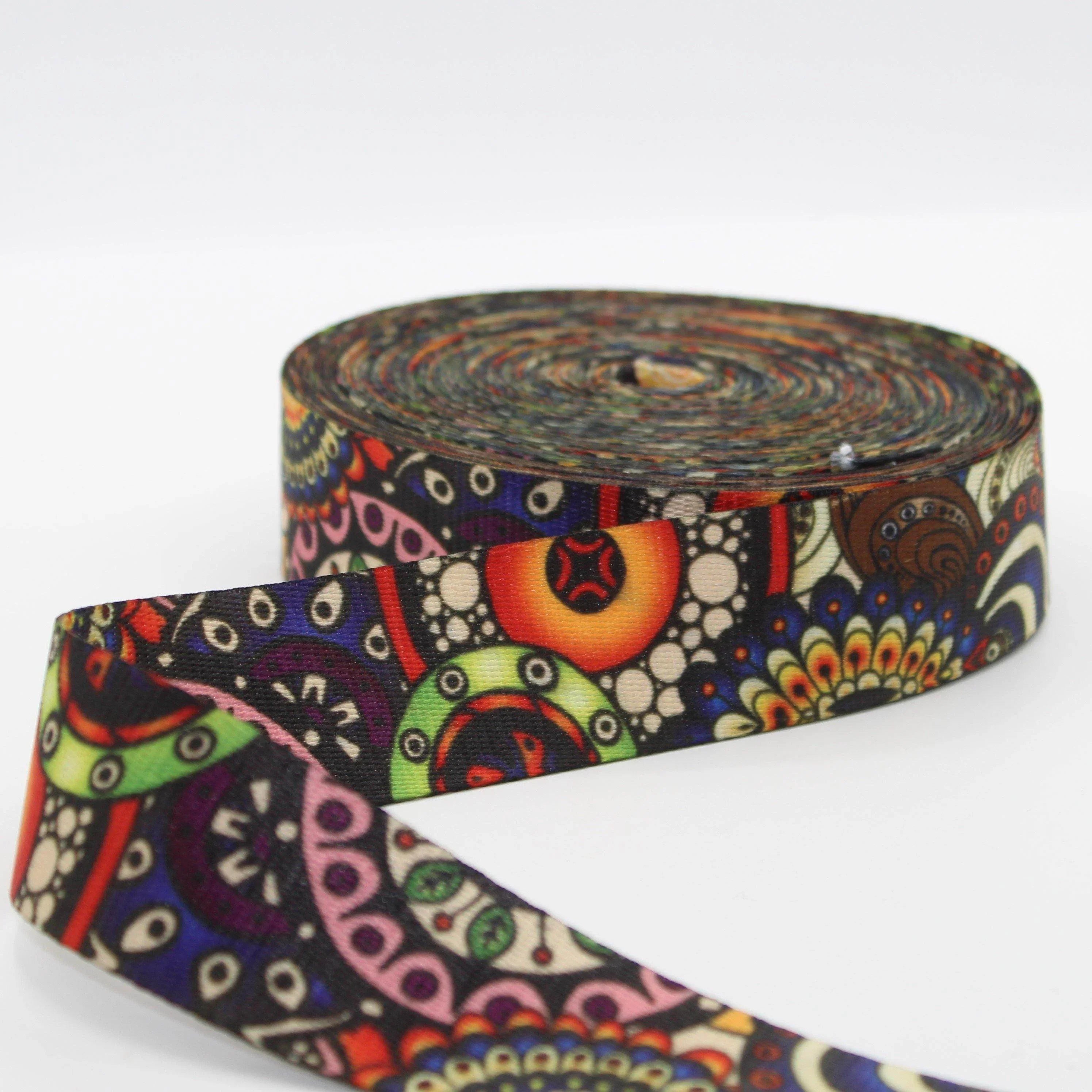 5 meters Printed Webbing 38mm #RUB1951 - ACCESSOIRES LEDUC BV