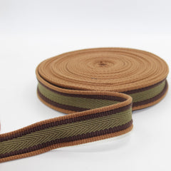 5 meters 30mm Old College Striped Webbing #RUB1989 - ACCESSOIRES LEDUC
