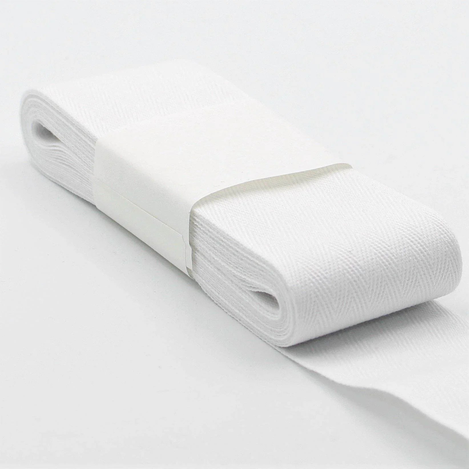 5 Meters Herringbone Tape 100% Cotton White Black or Ecru - ACCESSOIRES LEDUC BV