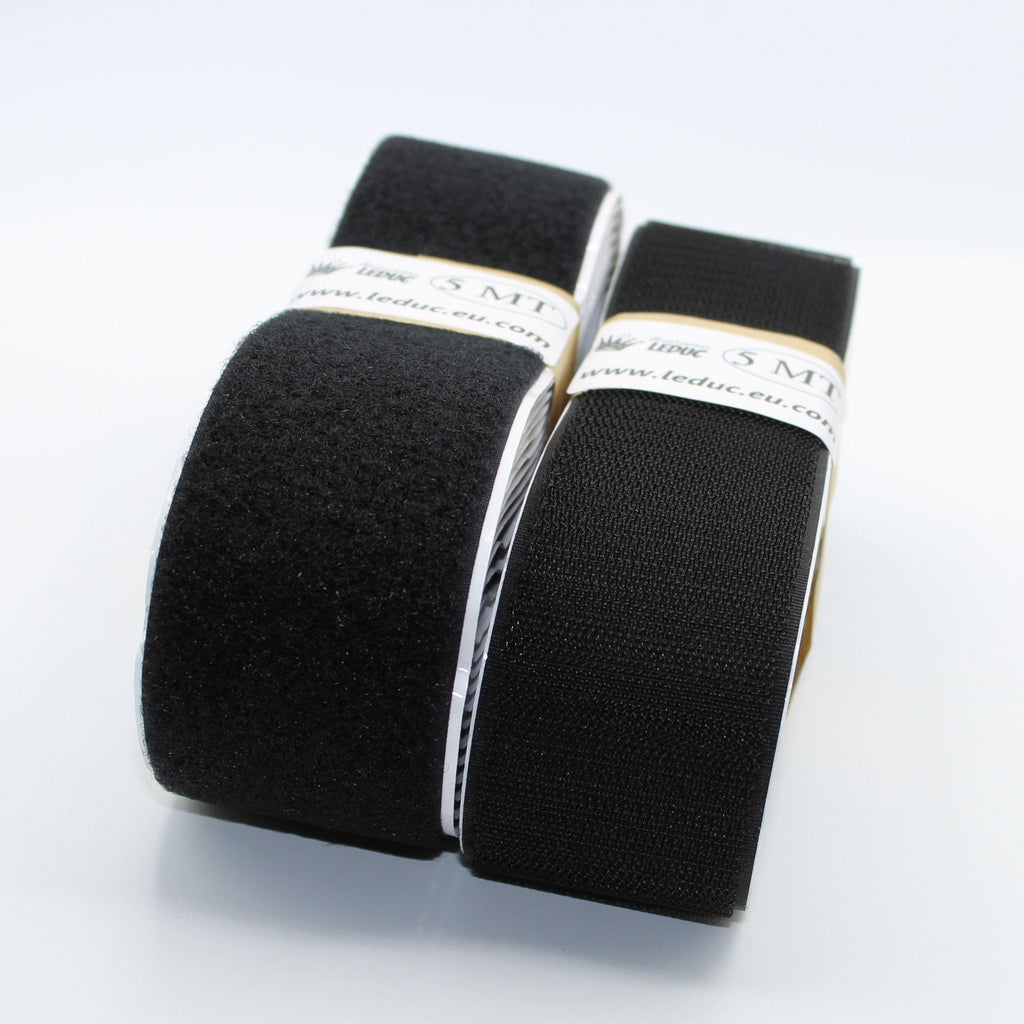 Velcro® - Bande auto-agrippante à coudre - 10 mm Noire - 2 m