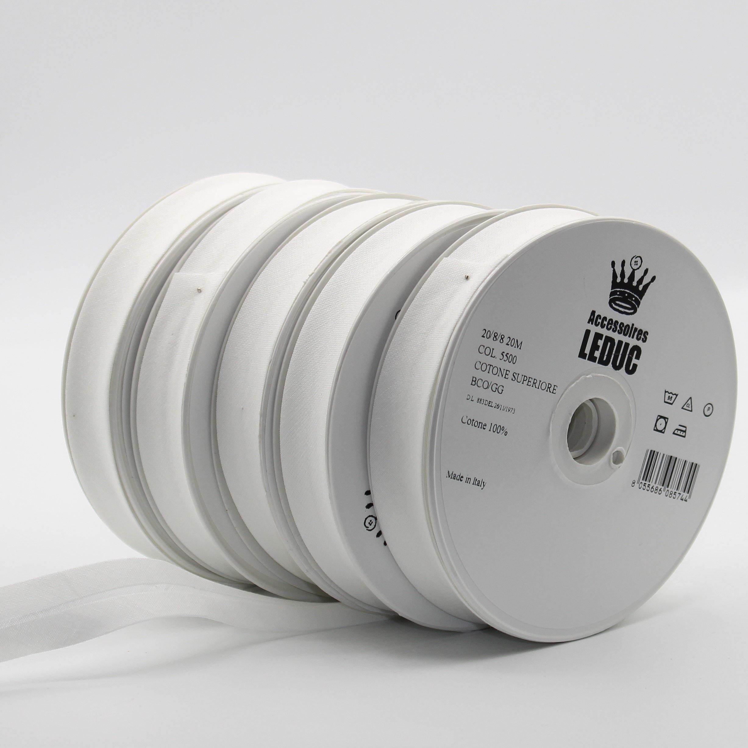 100MT - COTTON BIAS BINDING / 20mm - 20/8/8 #SBI517 - ACCESSOIRES LEDUC BV