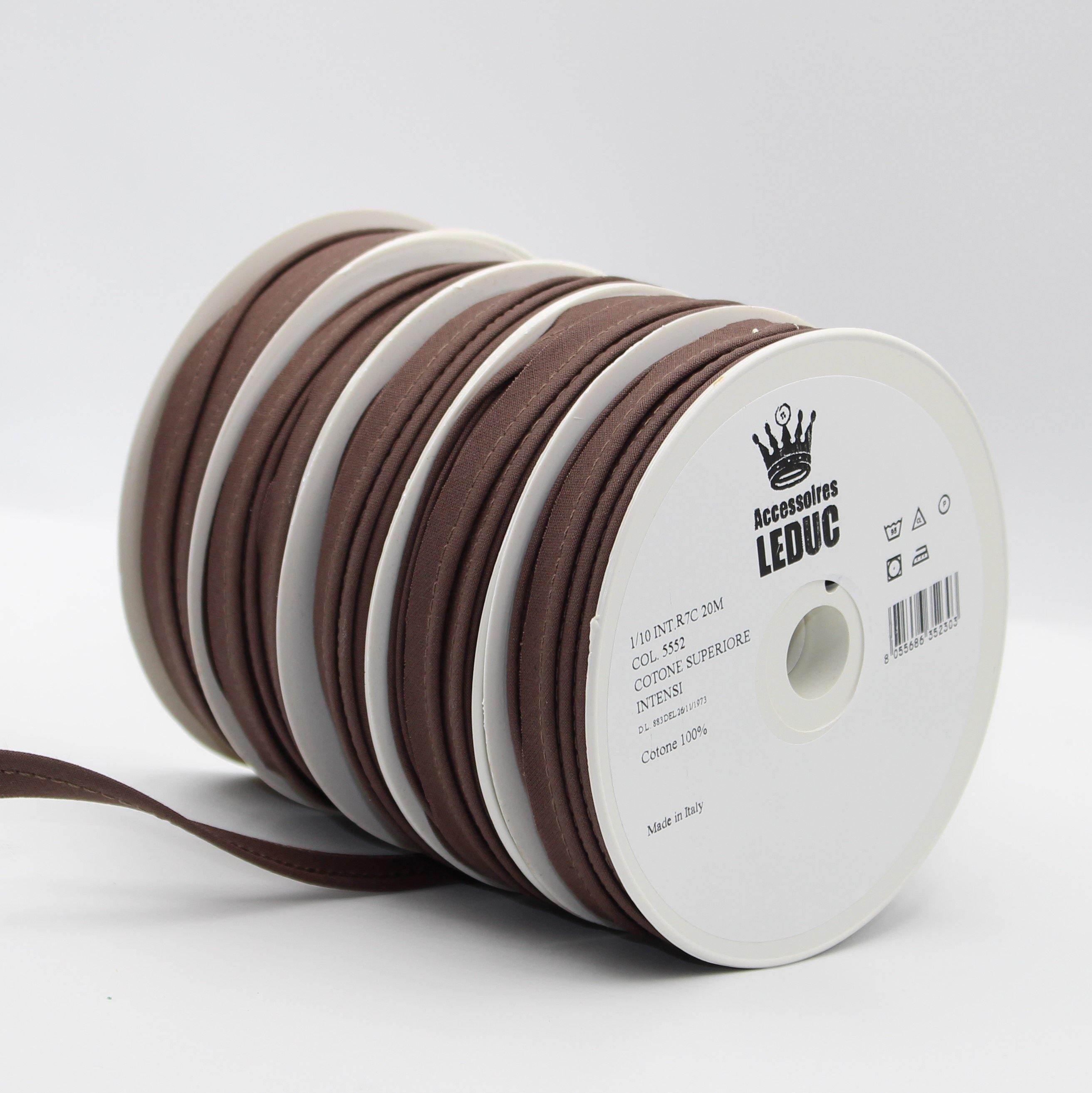 100MT - COTTON PIPING / 10mm (8+2mm) - ACCESSOIRES LEDUC BV