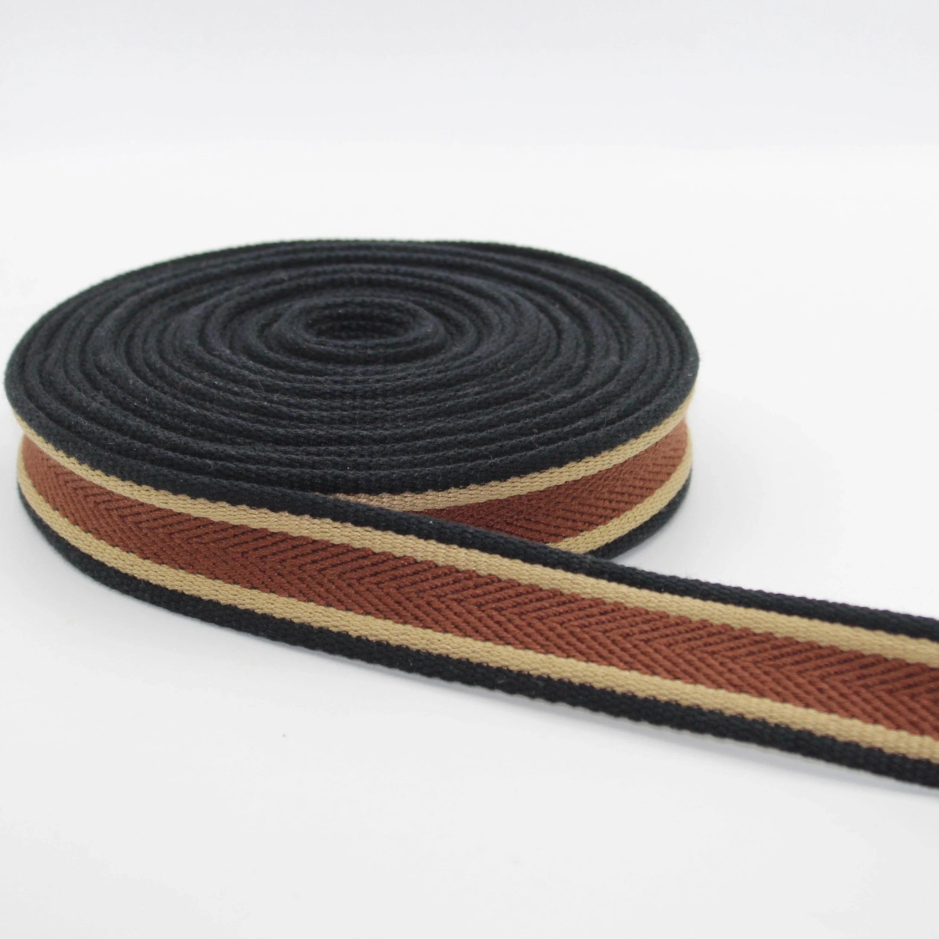5 meters 30mm Old College Striped Webbing #RUB1989 - ACCESSOIRES LEDUC BV