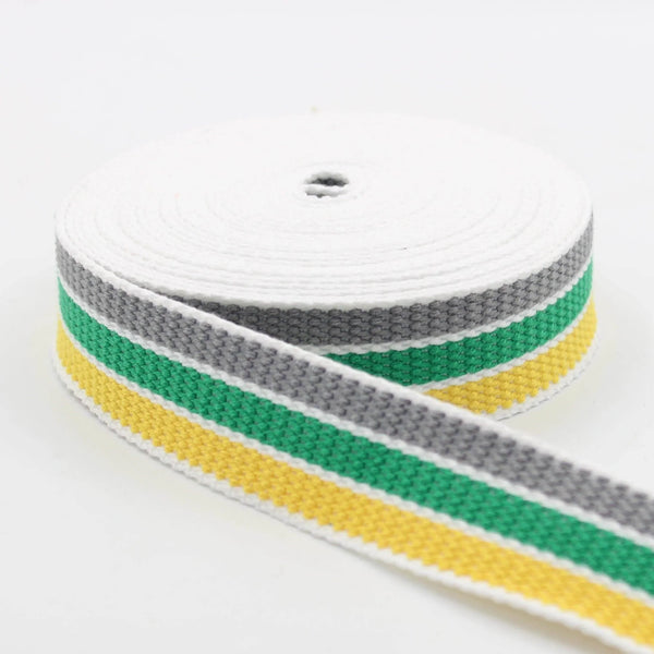 5 meters 30mm Summer School Striped Webbing #RUB1990 - ACCESSOIRES LEDUC BV