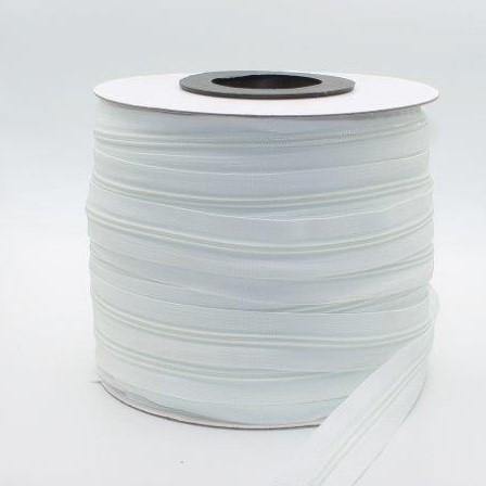 Fermeture à glissière en nylon # 100 (5 mm) en rouleau de 6 mètres, noir ou blanc - ACCESSOIRES LEDUC