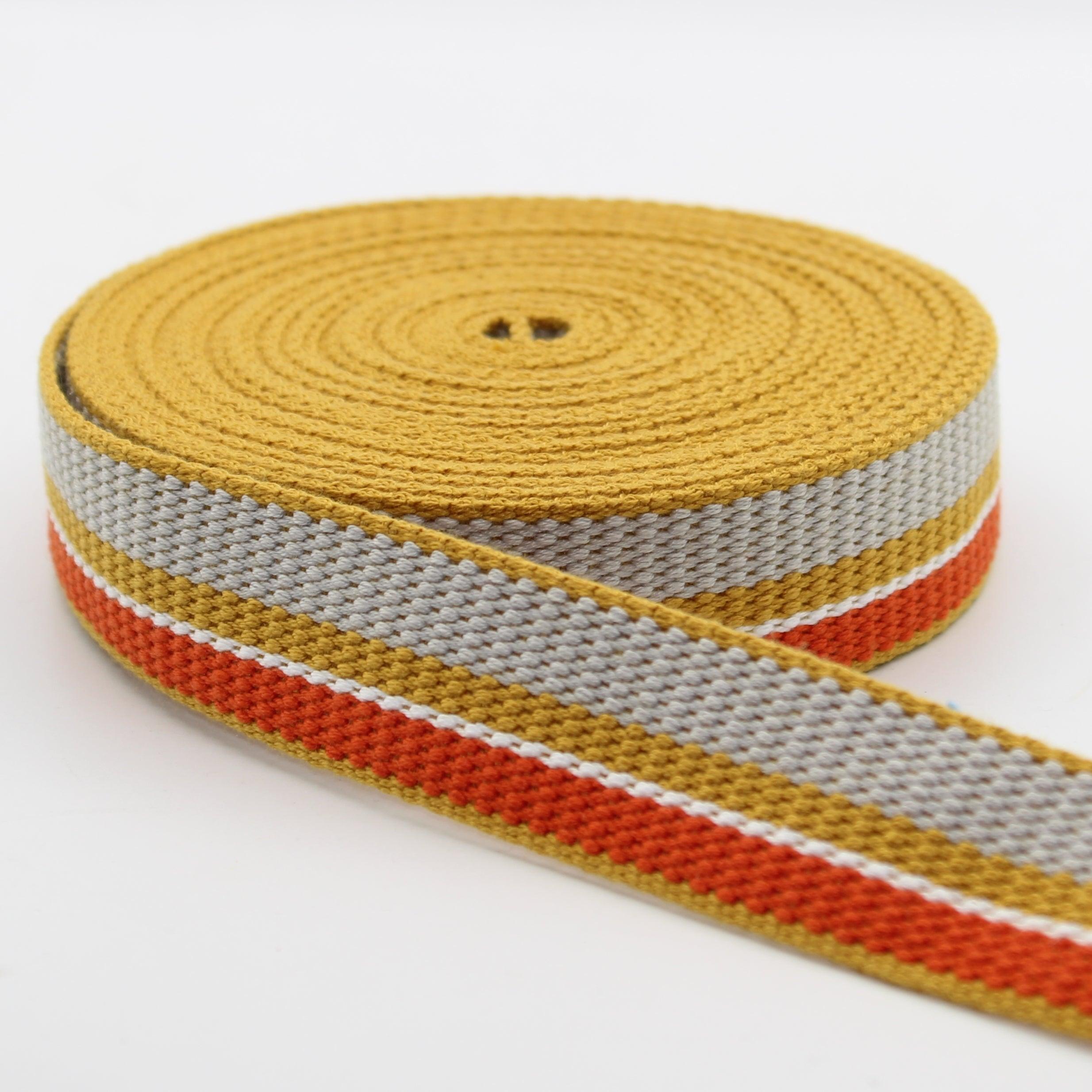 5 meters 30mm Summer School Striped Webbing #RUB1990 - ACCESSOIRES LEDUC