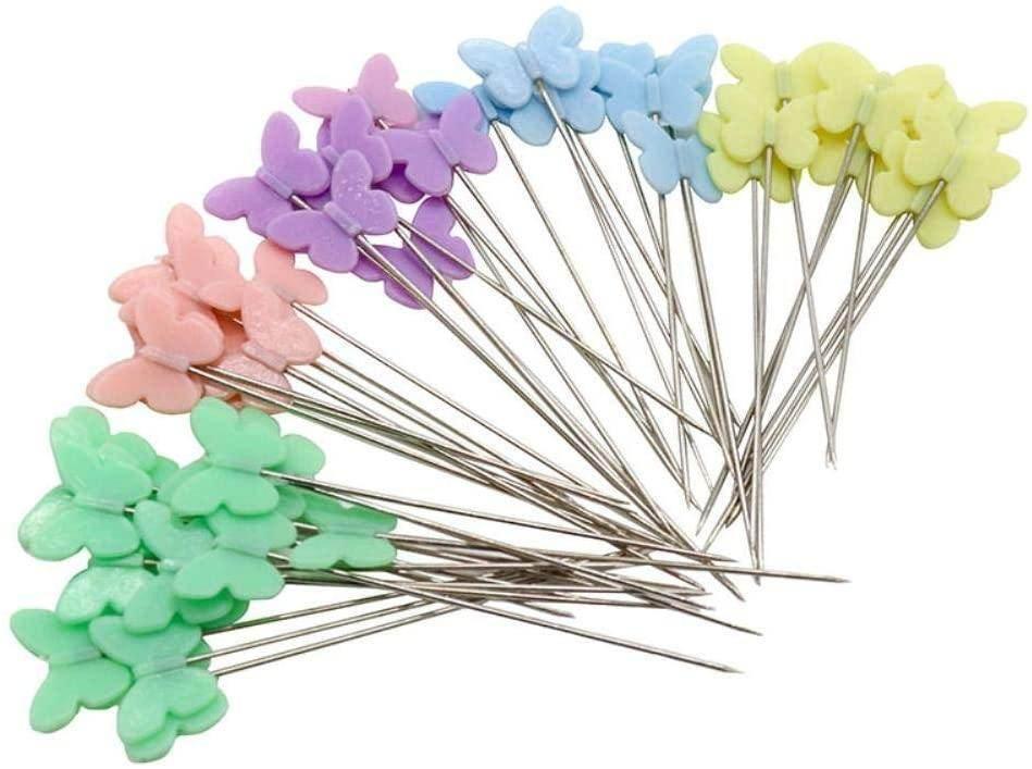 2 boxes of Pins : Butterflies / Buttons head - ACCESSOIRES LEDUC BV