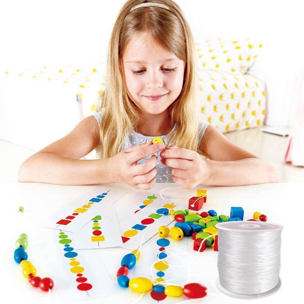 19 rolls of 50 meters of Elastic Yarn Coloured, 0,80mm - ACCESSOIRES LEDUC BV