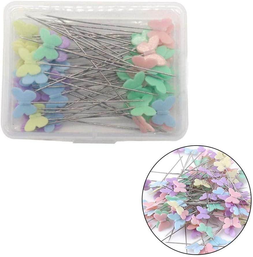 2 boxes of Pins : Butterflies / Buttons head - ACCESSOIRES LEDUC BV