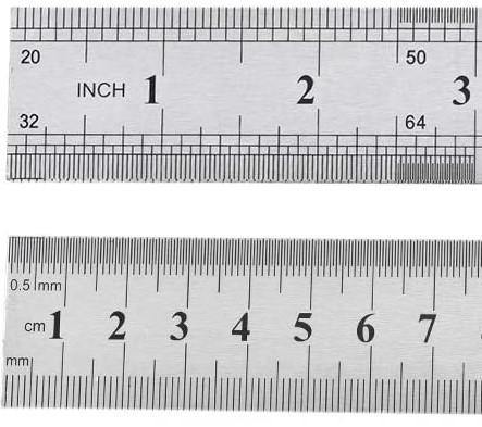 1 Meter (40) Stick Metal Ruler #HAB1x019