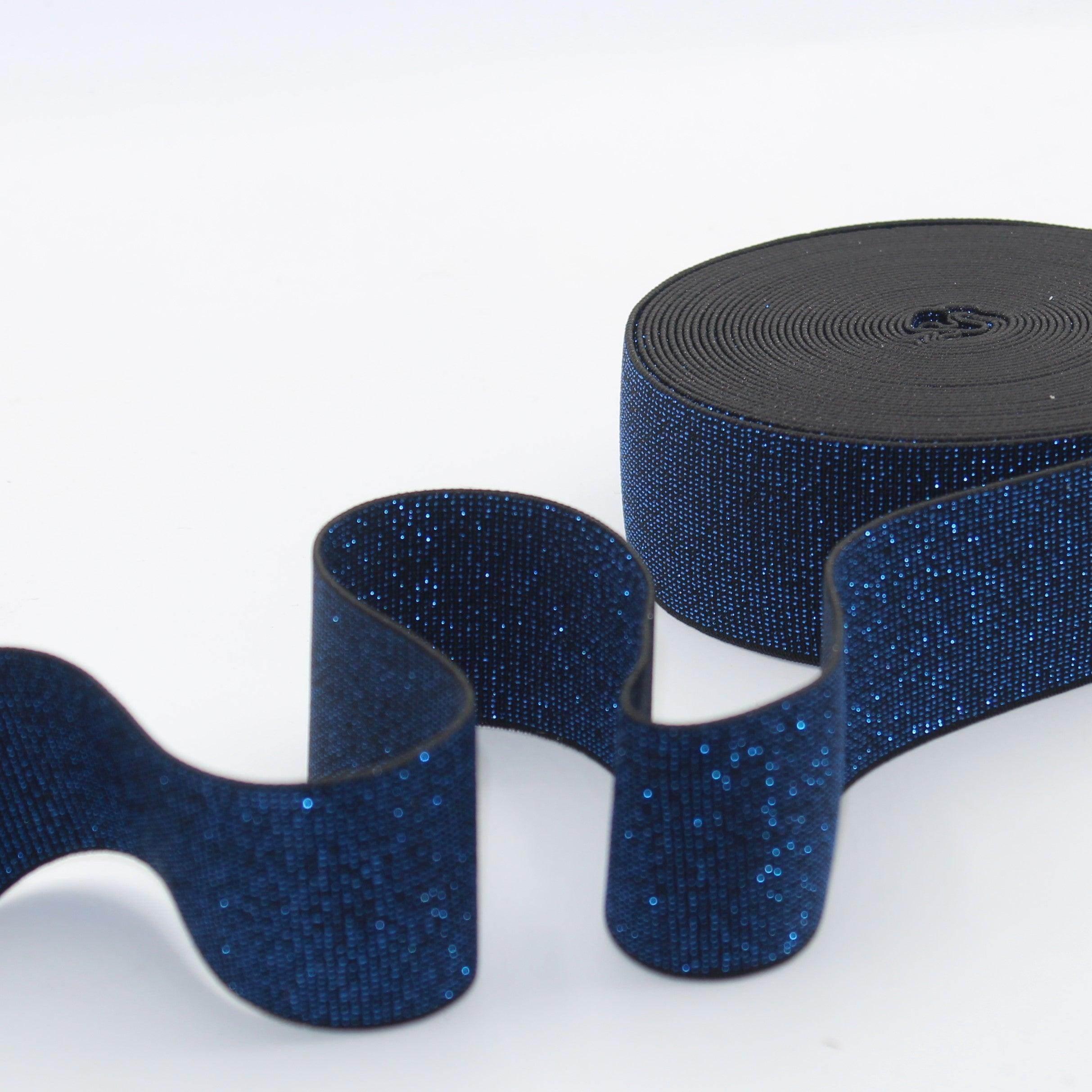 Glittery Lurex Elastic 40mm #ELA1314 - ACCESSOIRES LEDUC BV
